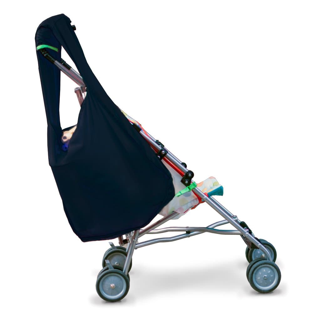 Hatch Things SureShop Reusable Shopping Bag That Clips On to Keep Strollers Standing, Black