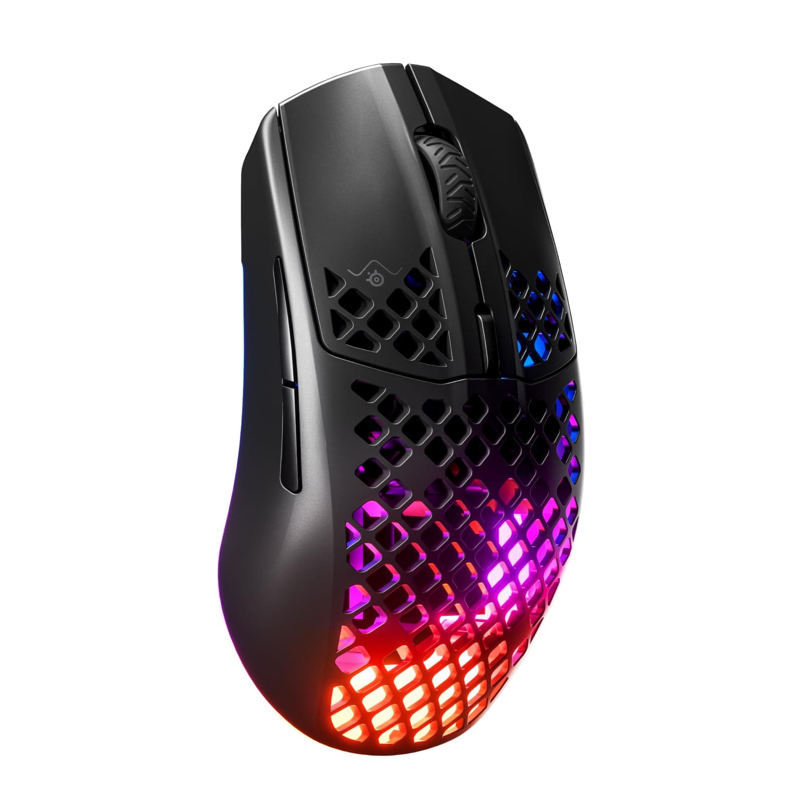 Aerox 3 Wireless - Holey RGB Gaming Mouse - Ultra-lightweight Water Resistant Design - 18K DPI TrueMove Air Optical Sensor- Onyx