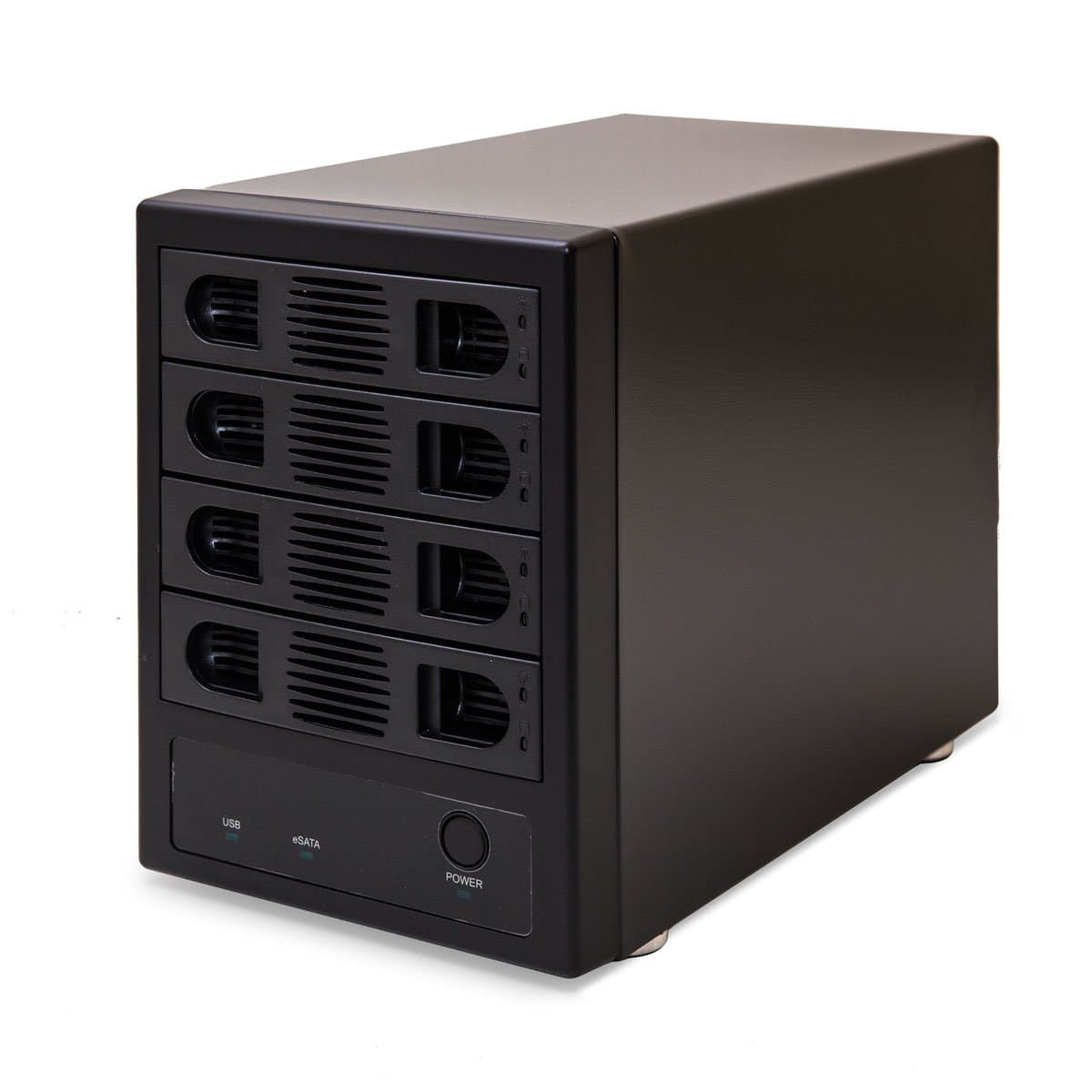 Syba SY-ENC50104 4 Bay 3.5” SATA III HDD Non-RAID Enclosure – Supports USB 3.0 & eSATA Interface, Black