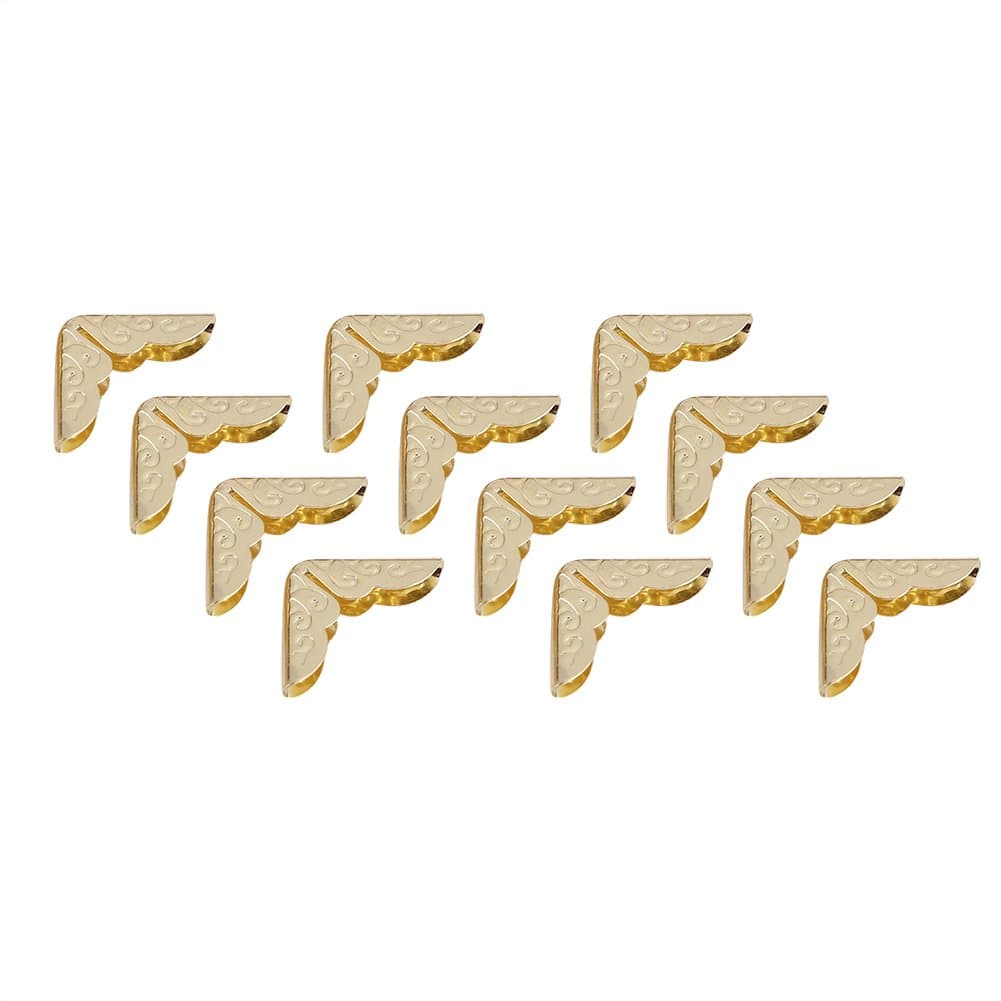 Album Book Corner Protectors, 100pcs Book Corner Protectors for Scrapebooking Vintage Photo Album Diary Bronze Color