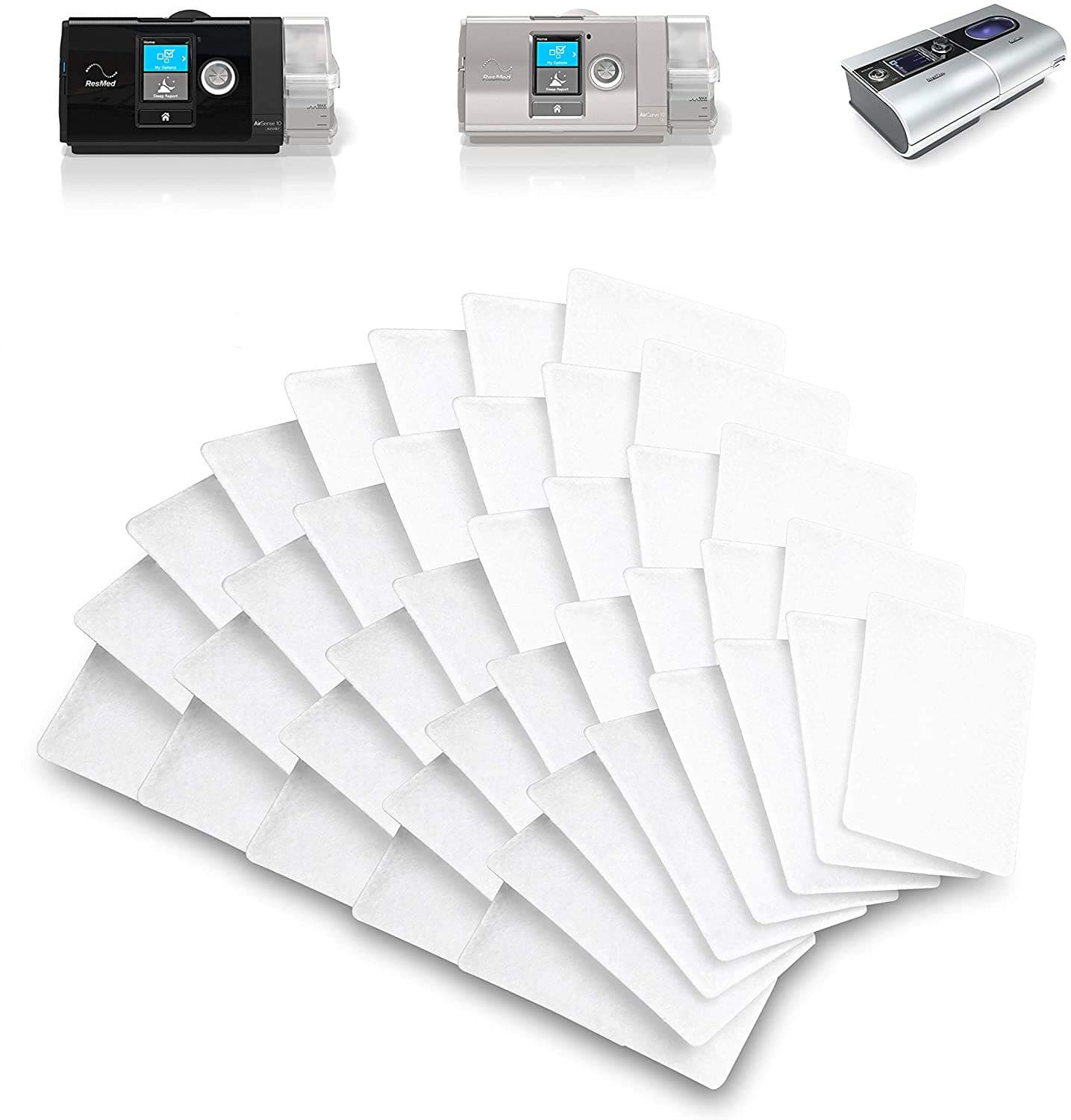 Resmed Airsense 10 Filters - 40 Packs, Disposable Universal Replacement Filters CPAP Filters for ResMed AirSense 10 - ResMed AirCurve 10 - ResMed S9 - AirStart - Series CPAP Machines