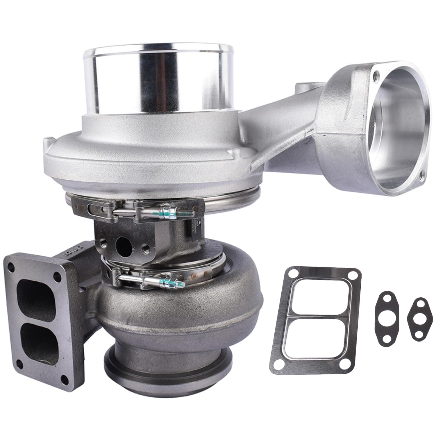 GELUOXI S410G S410SX S478 78mm Upgrade Billet Turbo Turbocharger Replacement for CAT Caterpillar 3406B/3406C 3406E 3406 C15 C16 T6 Twin-scroll 0R6170 0R6689 14969880000