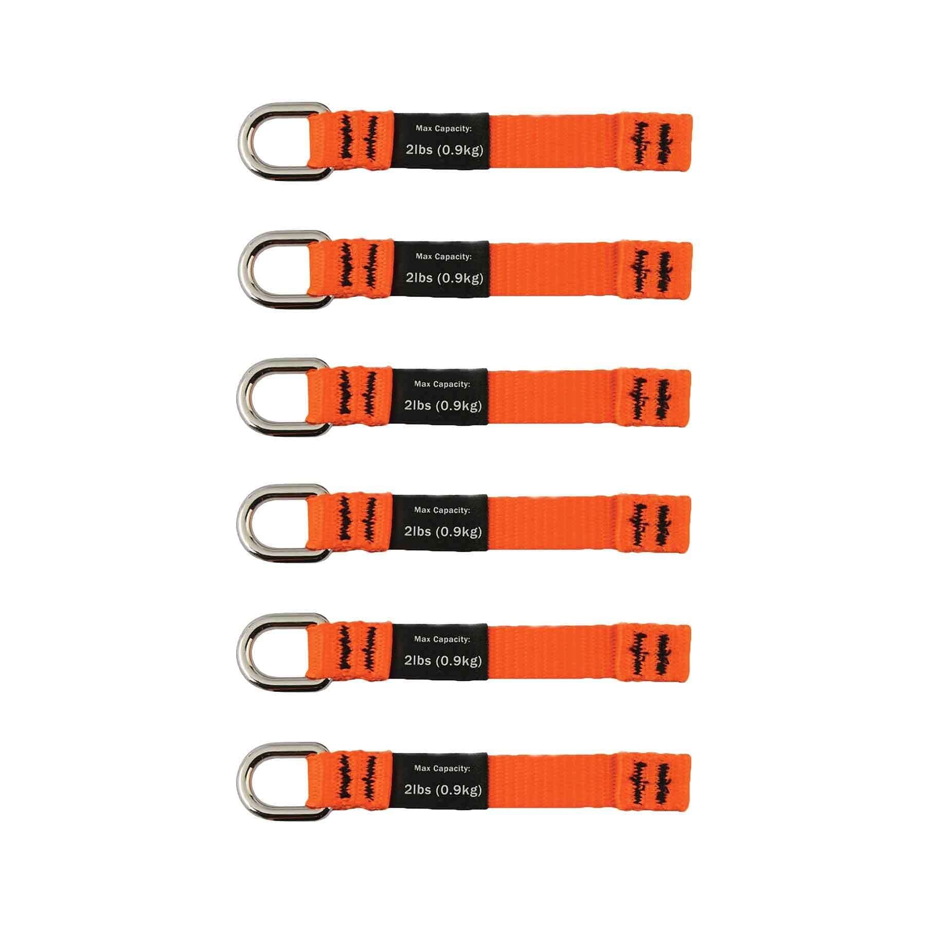 Squids 3700 Web Tool Tail Attachments, 6-Pack, 2 Pounds, Medium Length|4.5,Orange