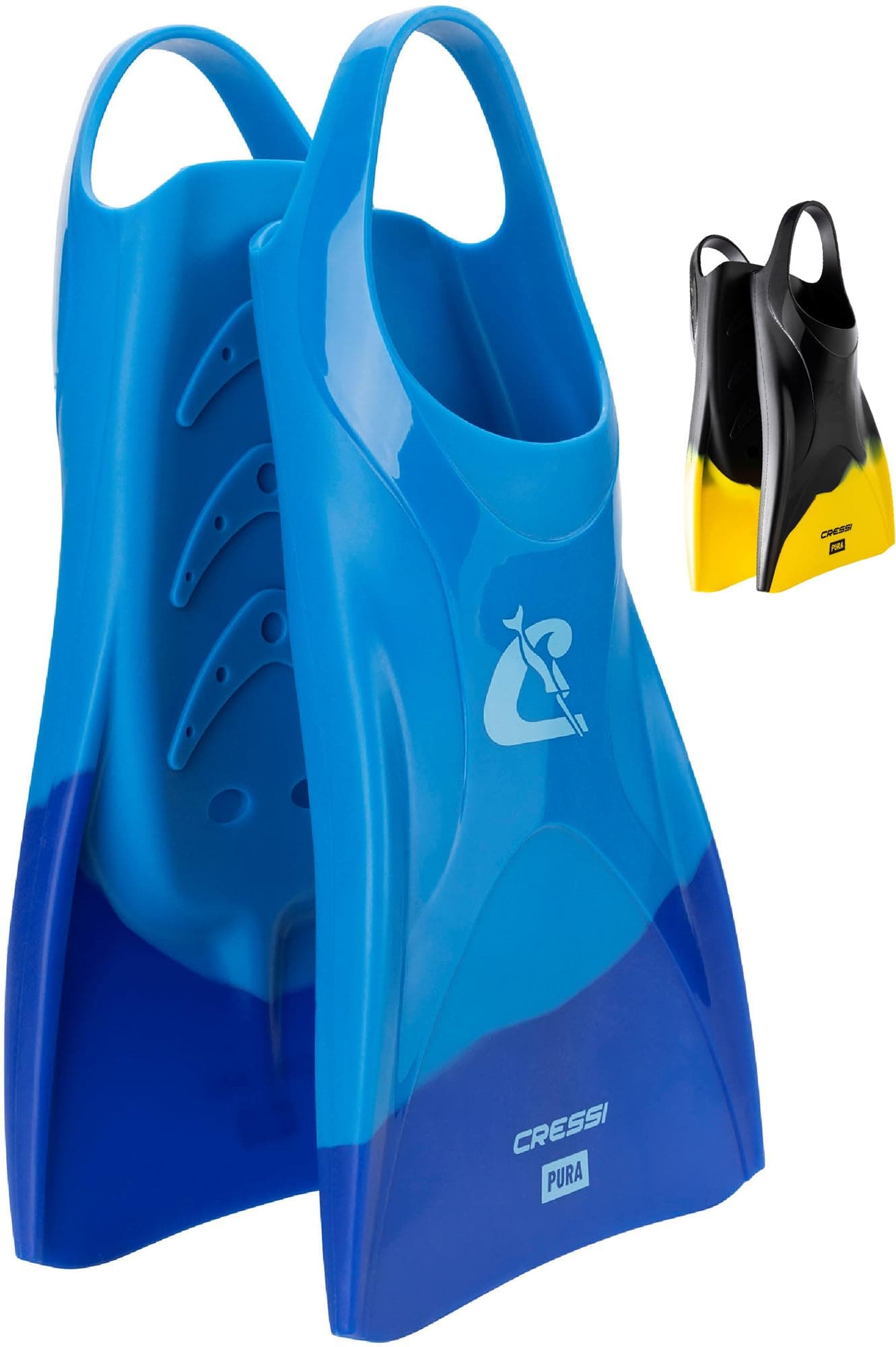 CRESSIPura Fins - Pocket Silicone Unisex Swimming and Snorkelling Fins