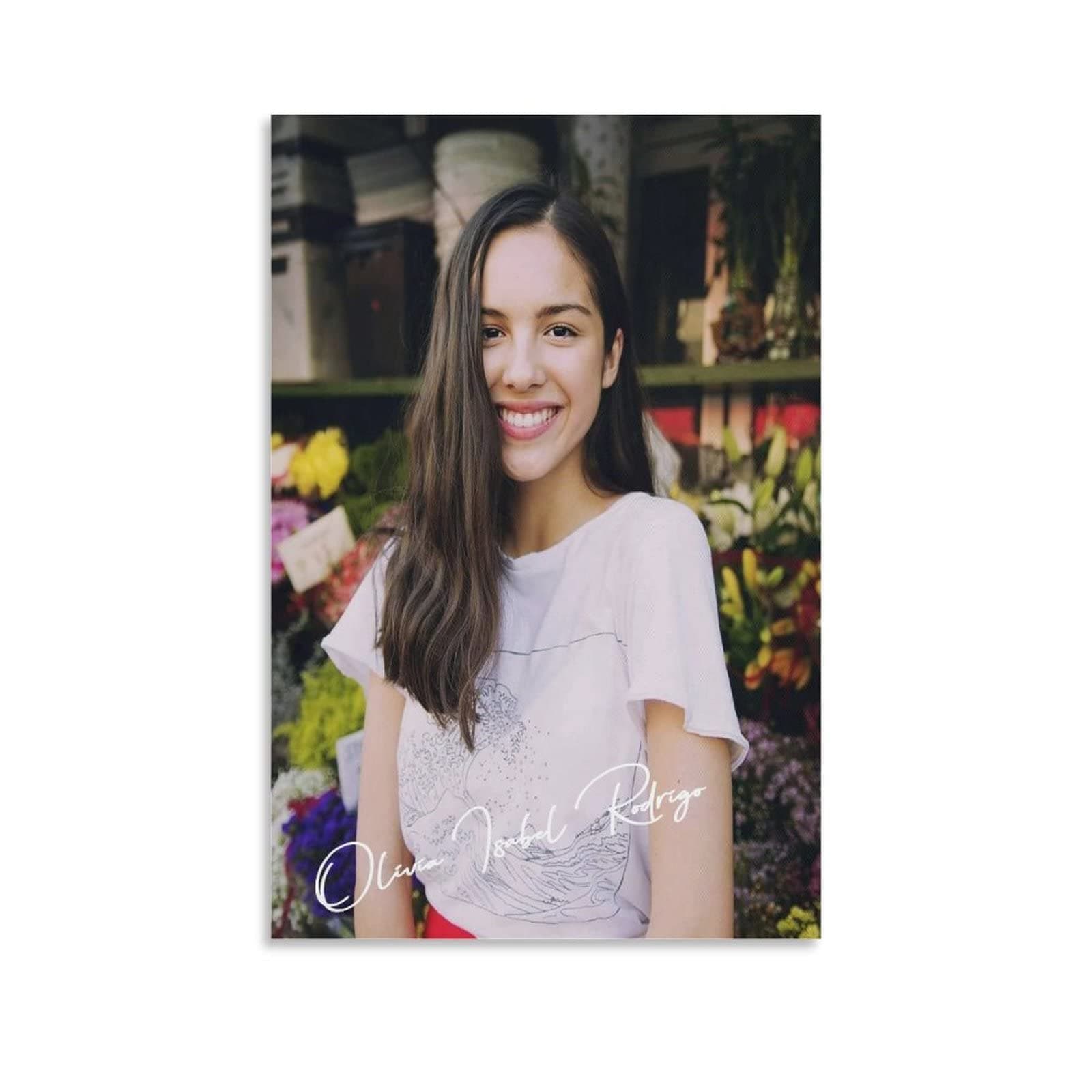 YUCNAG Canvas Print Poster 60 x 90 cm No Frame Olivia Isabel Rodrigo Poster, Canvas, Wall Art, Room Decoration, Pictures