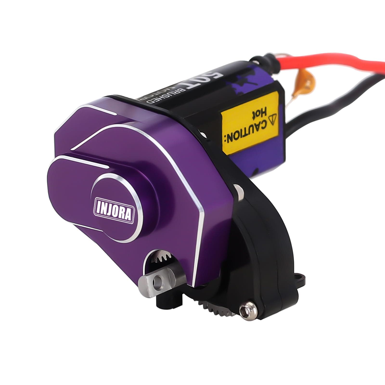 INJORA 050 50T Brushed Motor with Helical Gear Complete Transmission for SCX24 AX24 1/24 RC Crawler Upgrade