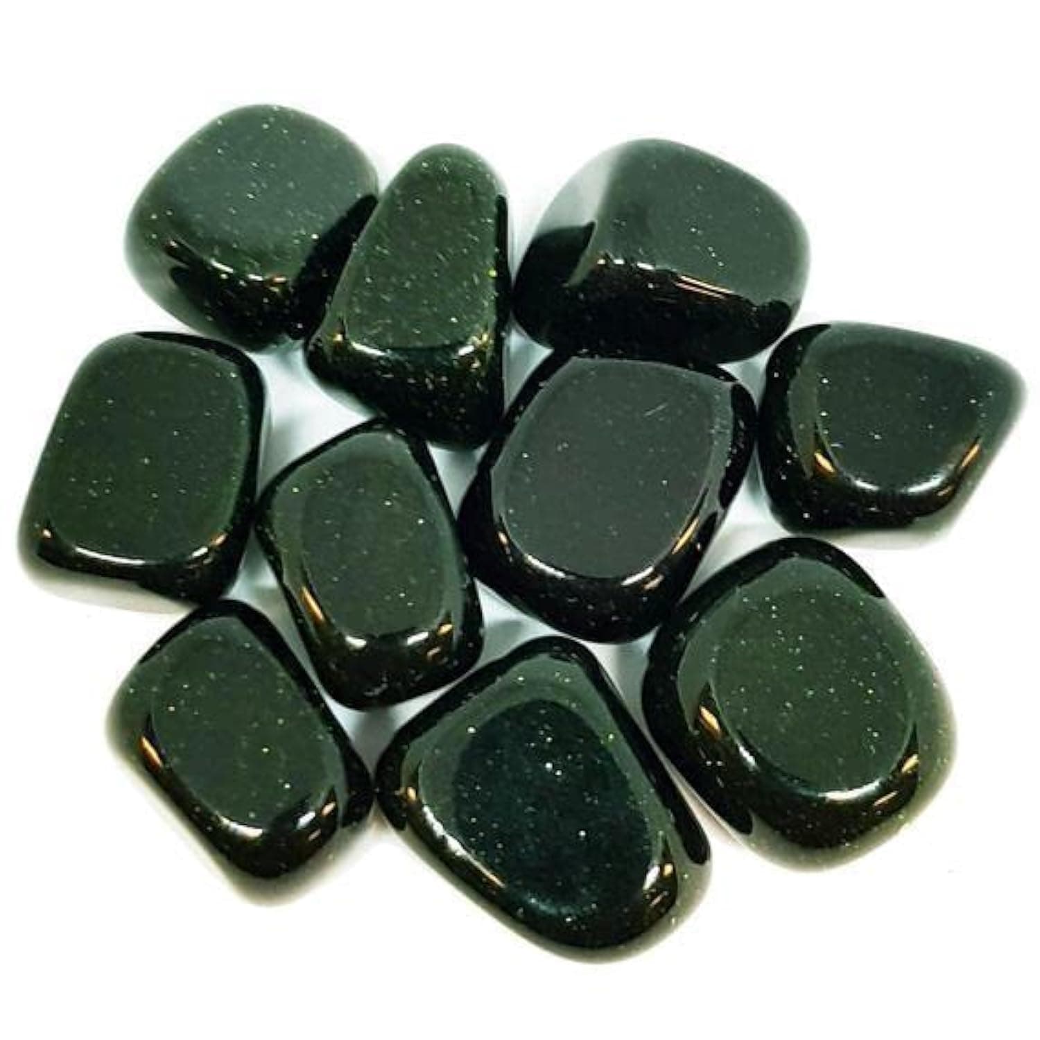 Pachamama Essentials Green Goldstone Tumbled - Healing Stone - Crystal Healing 20-25mm