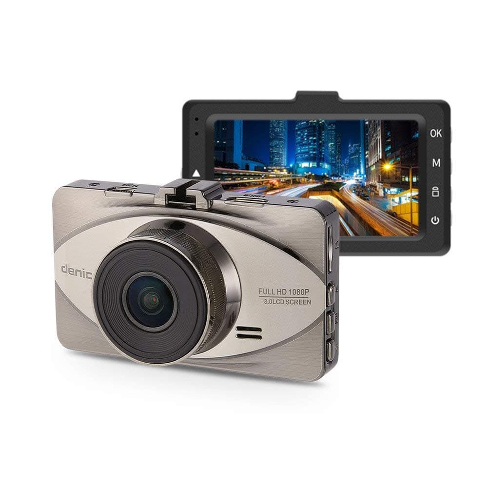 Dash Cam denicer 3.0" LCD Full HD 1080p Car Dashboard Camera Recorder with 170° Wide Angle, Parking Monitor, Loop Recording, WDR, G-sensor