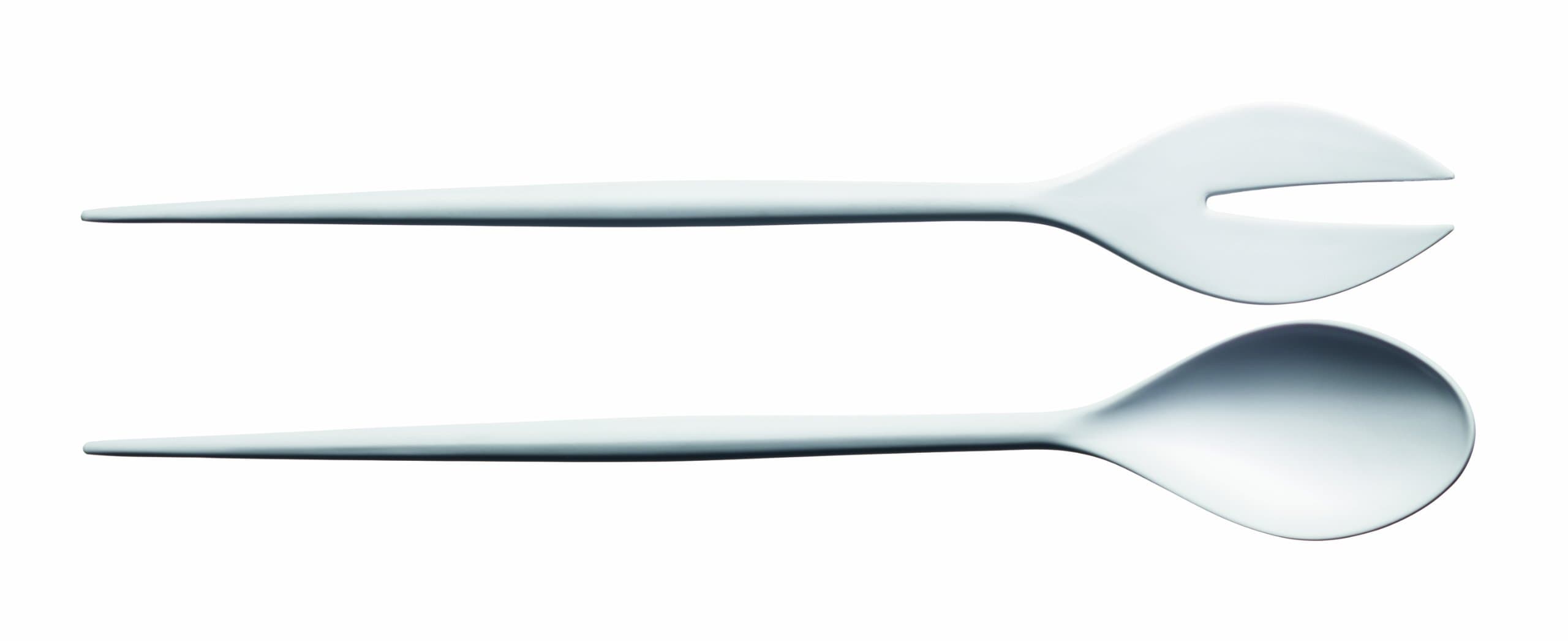 Krenit Melamine Salad Server Set, White