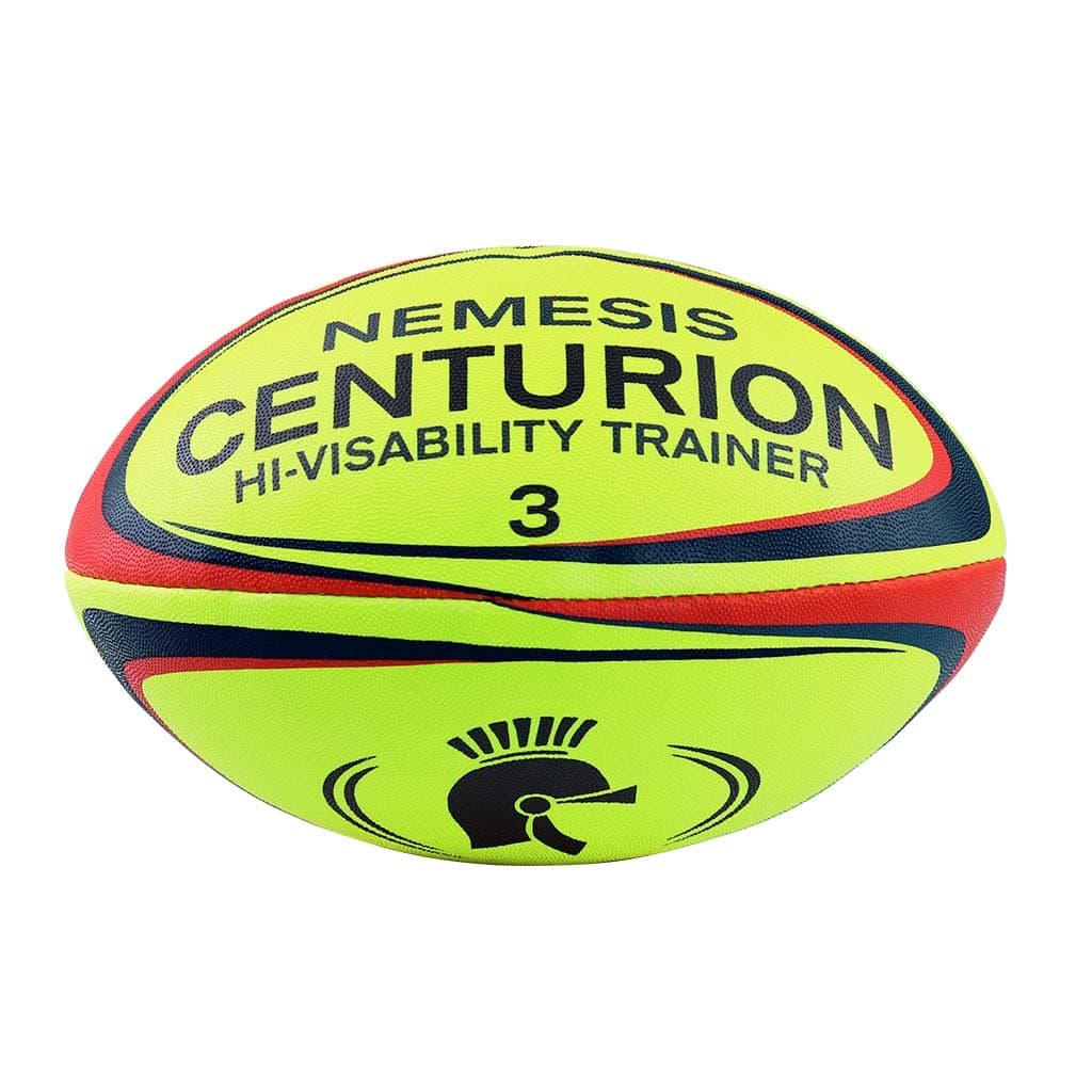 CENTURION Nemesis Hi-Vis Rugby Ball, Yellow