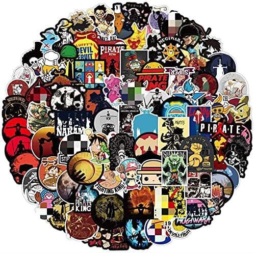 Anime Stickers for Laptop (100 Pack ) Anime Stickers,Japanese Anime Cartoon Sticker Pack for Water Bottle Skateboard Luggage Guitar Bumper Computer Desk,Cool Gifts for Boys Teens Kids