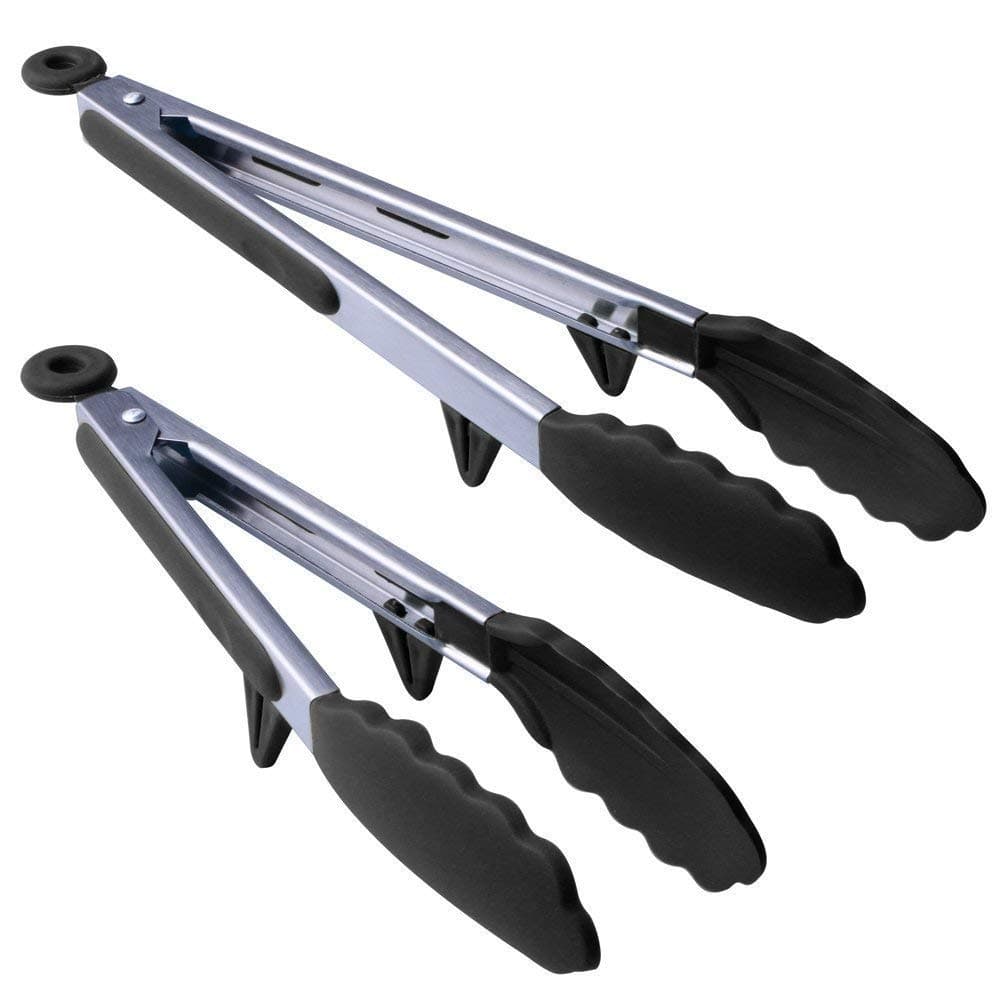 Kitchen Utensils Set- 8 Cooking Utensils Set, Silicone & Stainless Steel Spatula Set, Nonstick Non-Scratch and Heat Resistant Cookware Set with Holder, Great Kitchen Tools