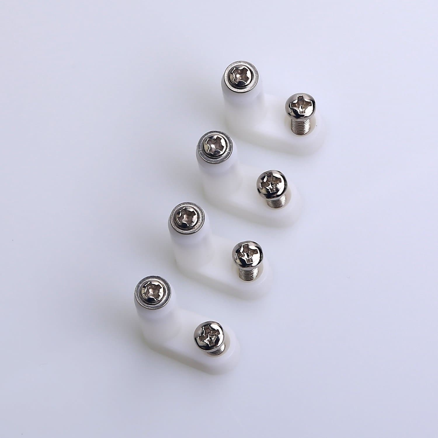 40 PCS Circuit Board Plastic Standoffs Mounting Hardware,Motherboard Standoffs Foot Offs and Screws - L Type PCB Mounting Feet for Single Board Computers, Raspberry Pi and Other PCB Boards