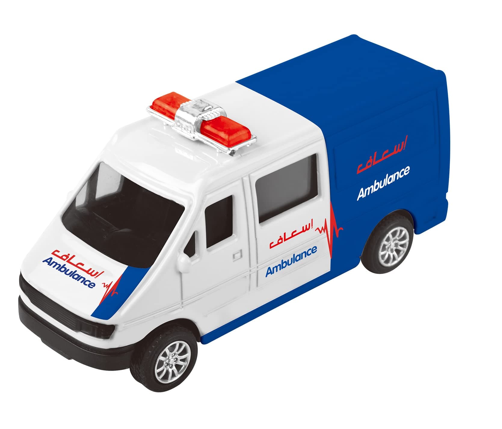 Power Joy Vroom Vroom Diecast Dubai Ambulance 1/43, Multicolor, Crd114