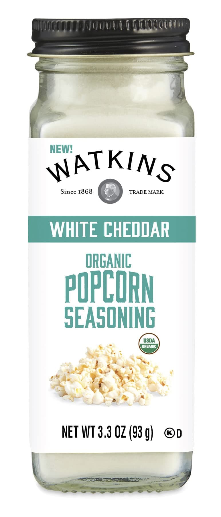 Watkins Gourmet Organic White Cheddar Popcorn Seasoning, 3.3 oz