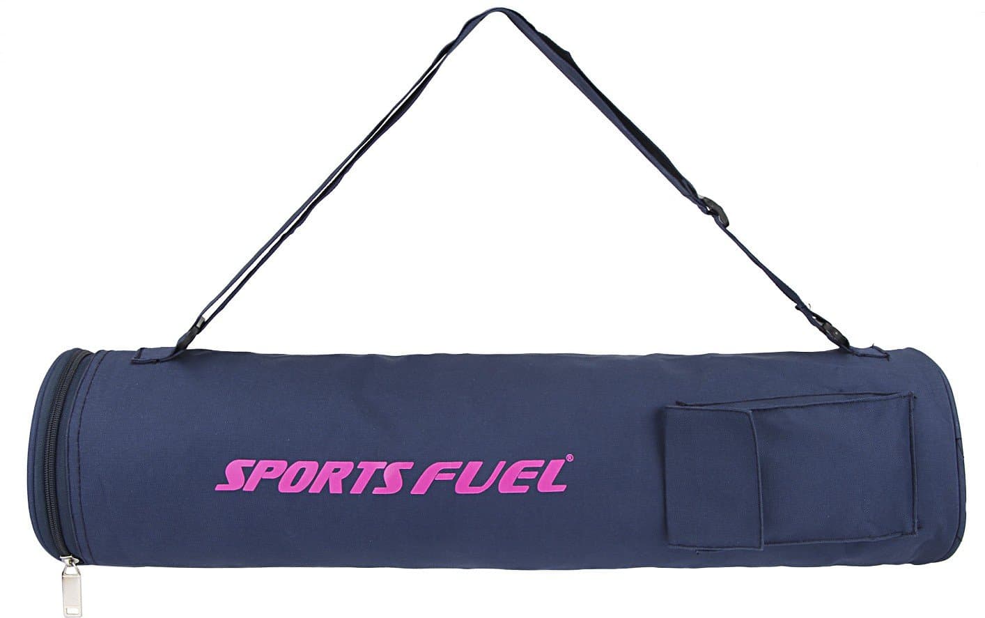 SportsFuel Yoga Mat Cover Bag | Yoga Mat Cover | Cover for Yoga Mat with Strap & Drawstring for Men & Women | Lightweight & Washable Cover for Yoga Mat | Yoga Mat Cover Bag with Pockets (Pink)