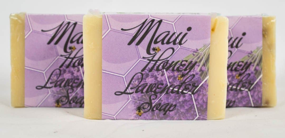 Maui Honey Lavender Soap - Handmade, Luxurious and All Natural - 3 Pack