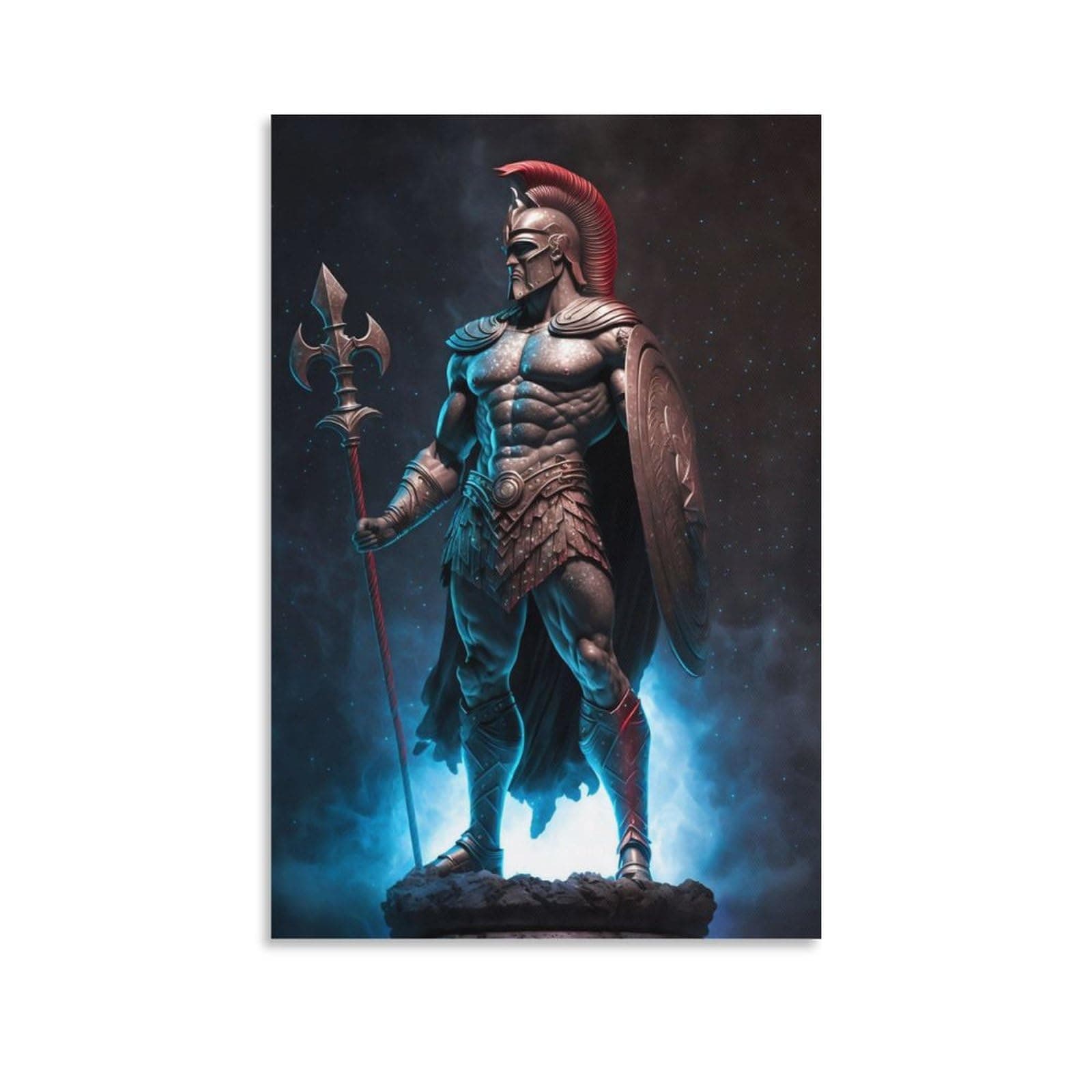 Greek Mythology Ares God of War Poster Canvas Poster Wall Art Picture Prints Hanging Photo Gift Idea Decor Home Posters Artworks 24x36inch(60x90cm)