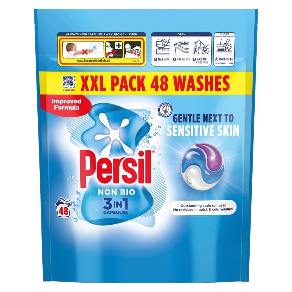 Persil Non Bio 3 in 1 Washing Capsules 48 washes