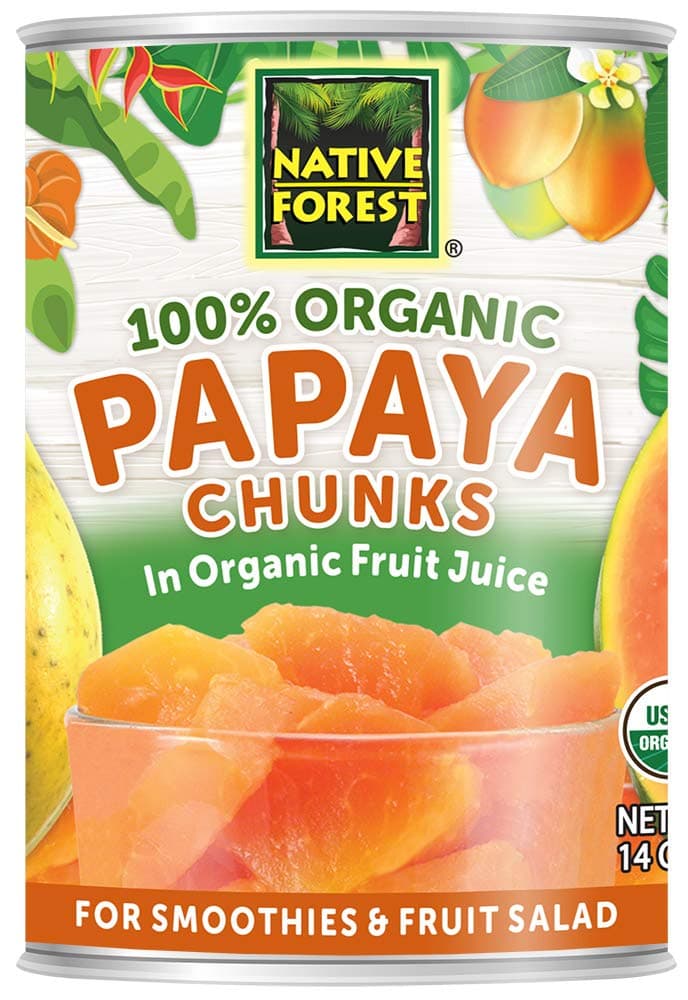 Native Forest Organic Papaya Chunks, 14 Ounce Cans (Pack of 6)