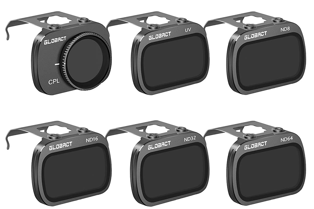 Globact ND Filters Set for DJI Mavic Mini 2/Mavic Mini/Mini SE Accessories,Camera Lens Filters 6pcs(CPL, UV, ND8, ND16, ND32, ND64)