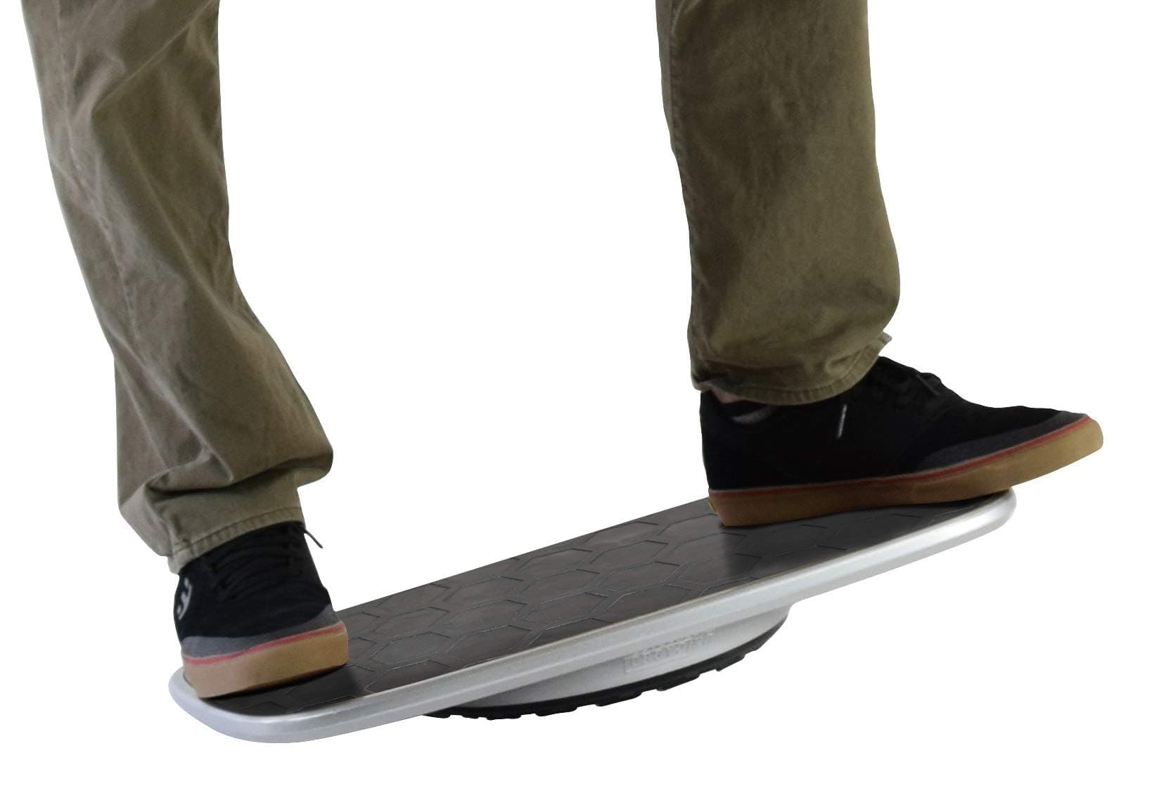 Base Standing Desk Balance Board, Office Wobble Board with Anti-Fatigue Mat, Gentle Rocker for Posture & Focus, Standing Desk Accessory and Exercise Equipment