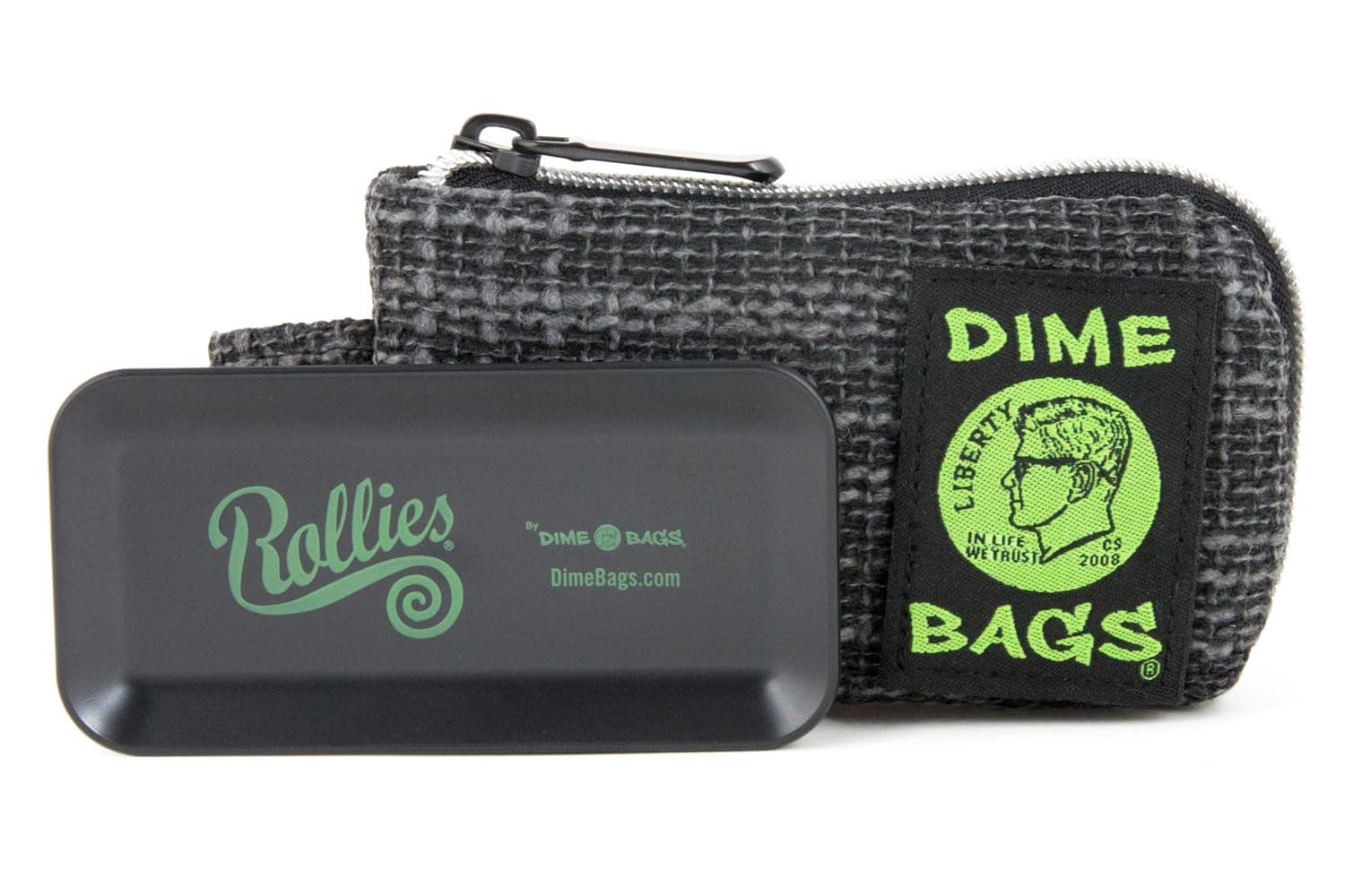 DIME BAGSAll-in-One Padded Pouch with and Carbon Filter, Black, 5"