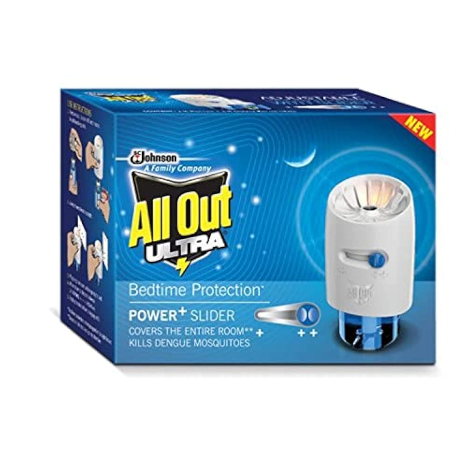 All Out Mosquito Killer - Adjustable Liquid Electric with Power Slider (45ml)
