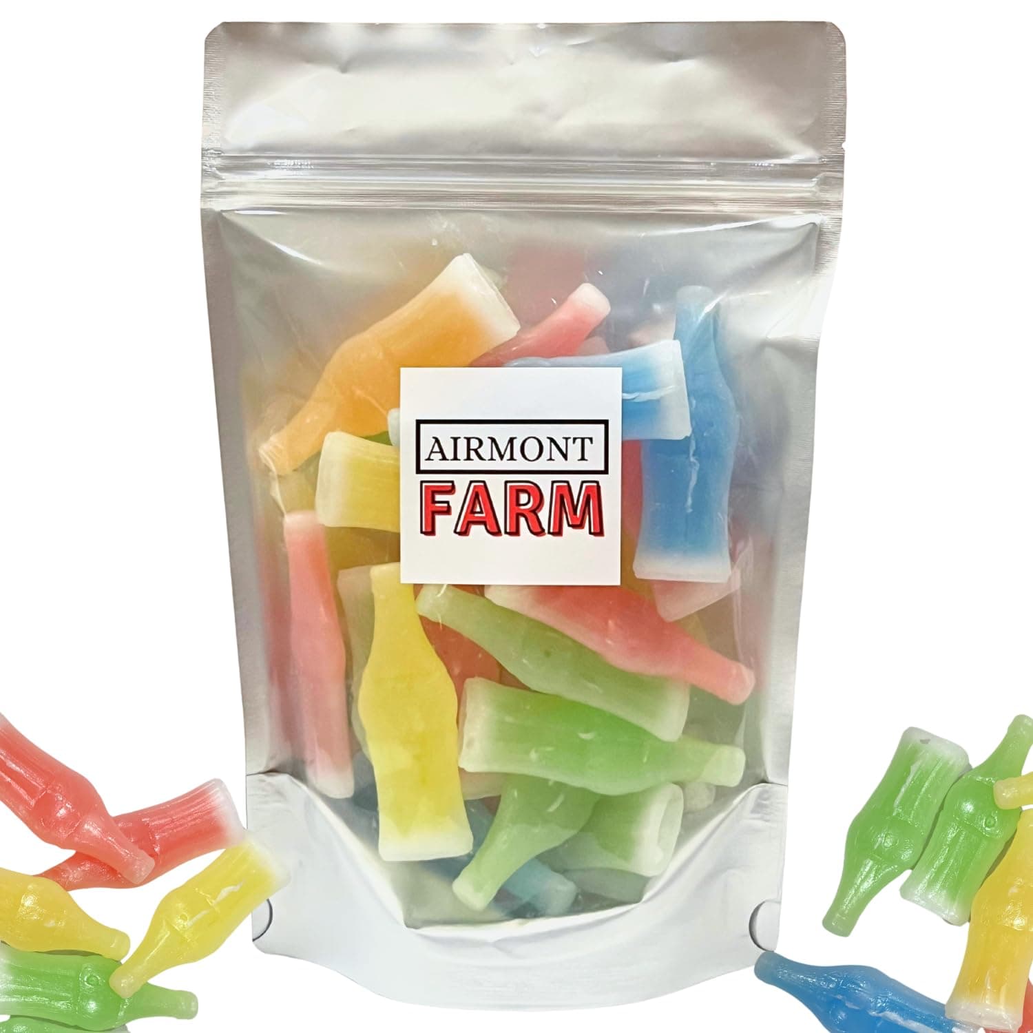 Airmont Farm Nip L Nip Wax Bottles Candy Drinks 1/2 LB Bag Assorted Flavors