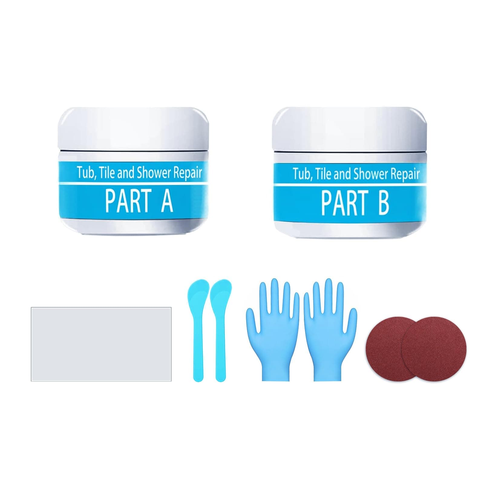 SUPERFA Tile, Acrylic Bath and Shower Repair Kits - White 5oz | Porcelain Repair | Shower Tray Repair & Countertop Refinishing Kit.