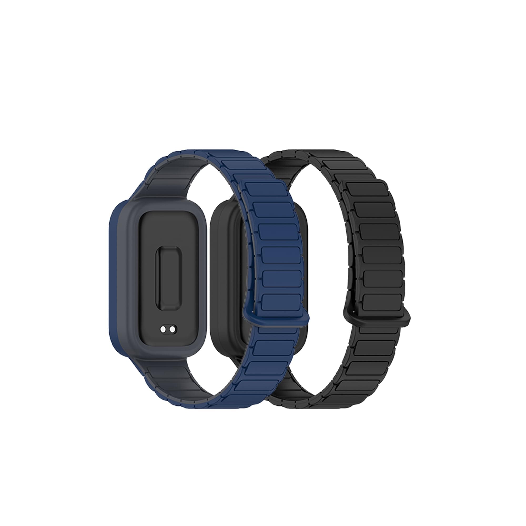 2-Pack Strap Compatible with Xiaomi Smart Band 9 Active Band for Men and Women,Adjuseable Magnetic Sport Silicone Replacement Strap for Xiaomi Smart Band 9 Active Smartwatch
