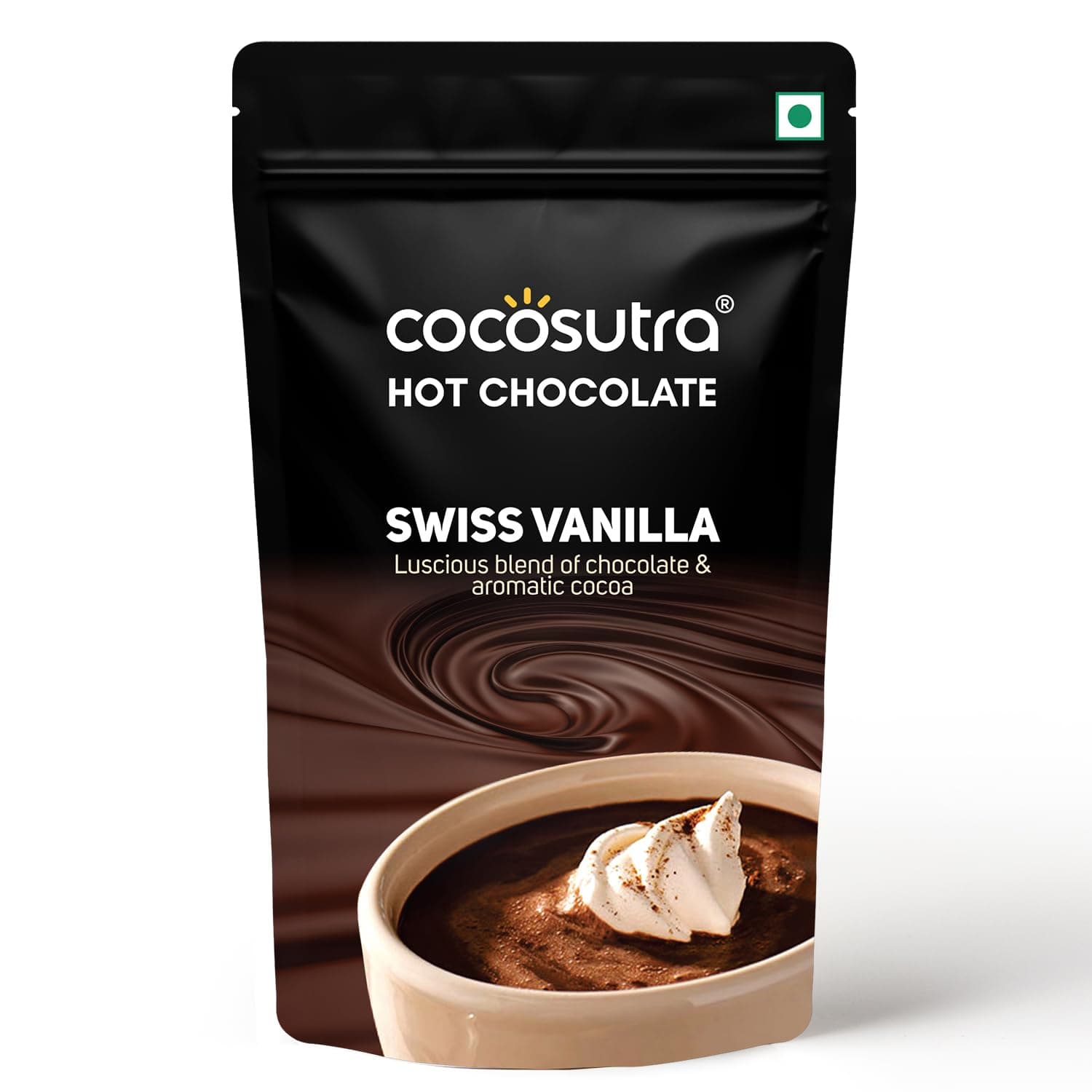 Swiss Vanilla Hot Chocolate Mix | Enjoy hot or cold | 100 g | Gluten Free Drinking Chocolate Powder | No Preservatives | Ready in 2 Minutes | Serves 5 Cups