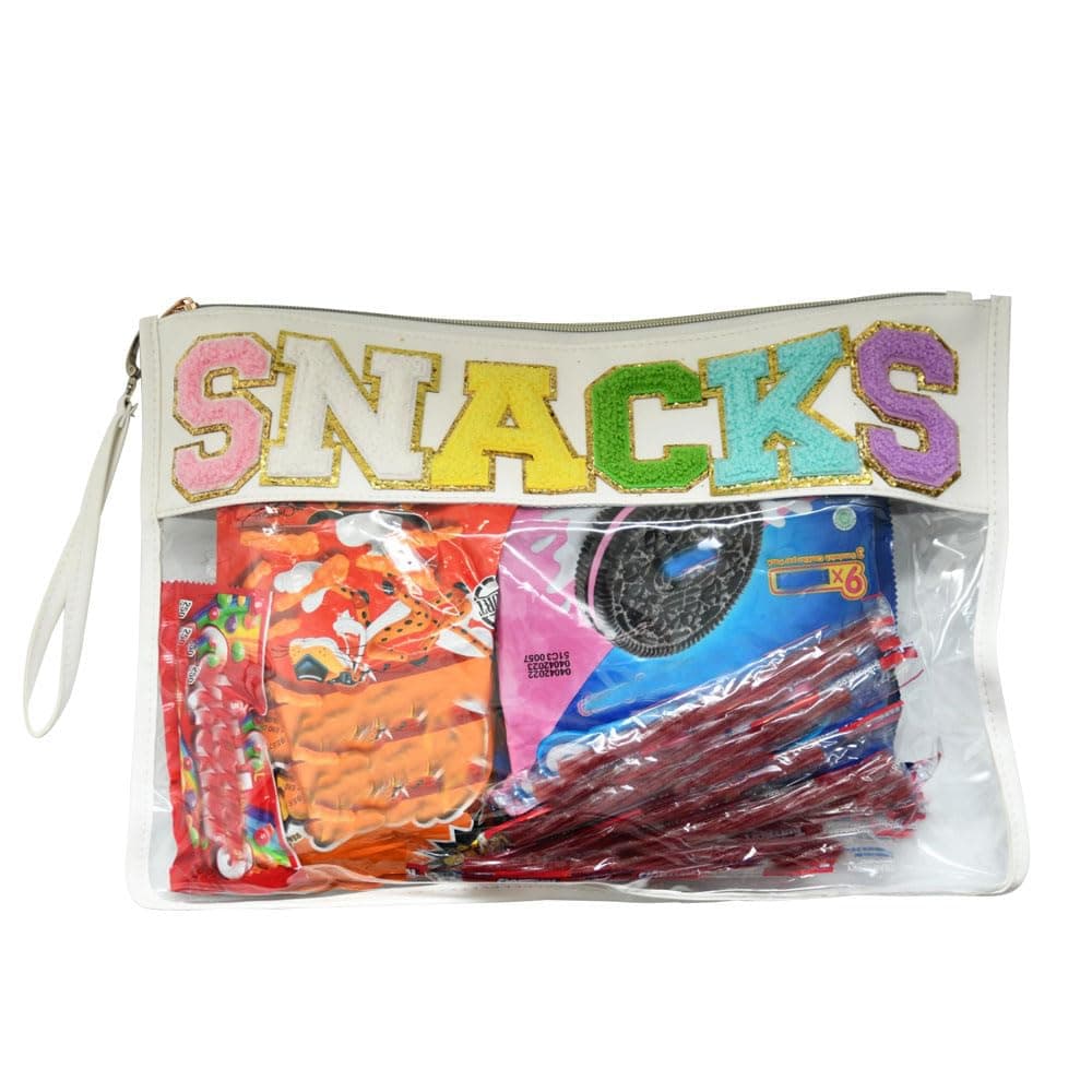 Preppy Stuff for Teen Girls Preppy Things Makeup Bag, Clear Snacks Bags with Wrist Strap