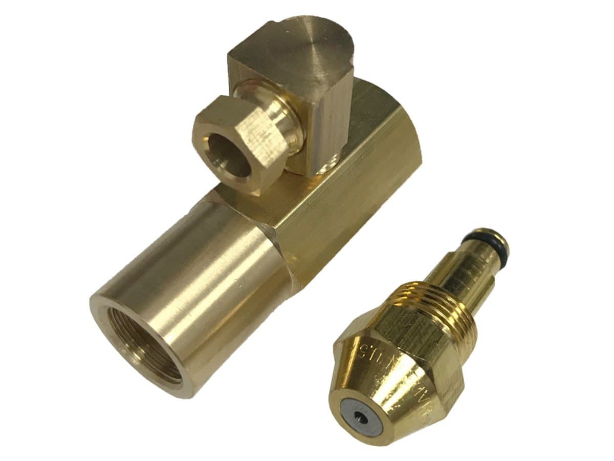 Delavan 30609-7 0.65 GPH Waste Oil Nozzle with EN4068 Brass Adapter. (EN4068 Substitute for Hago 60656, 030L4068)