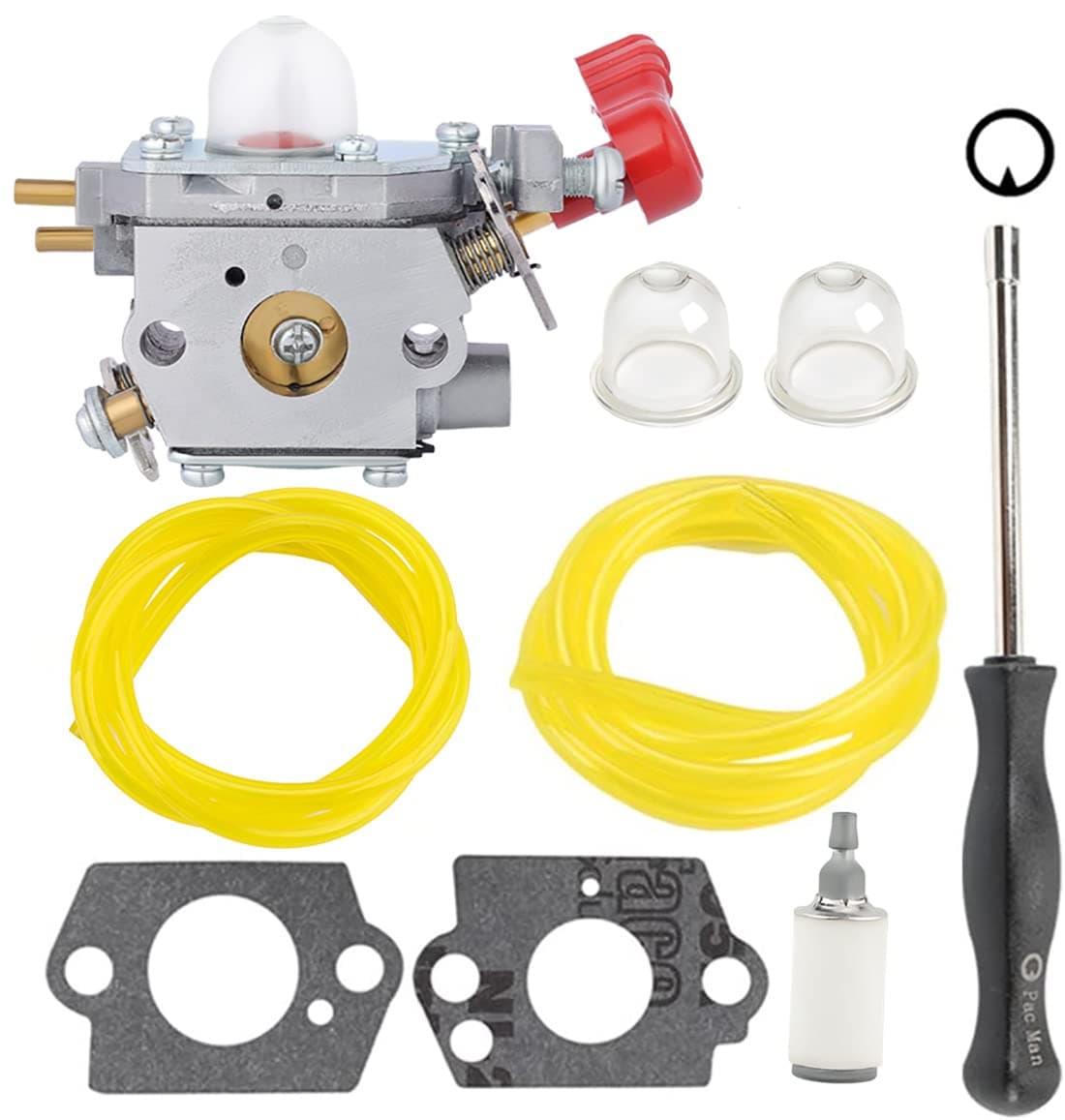 Butom 753-0688 Carburetor for Troy Bilt TB2040XP TB2044XP TB35EC TB2MB TB430 TB225 25CC Craftsman MTD Murray Trimmer Tiller Leaf Blower with Fuel Filter