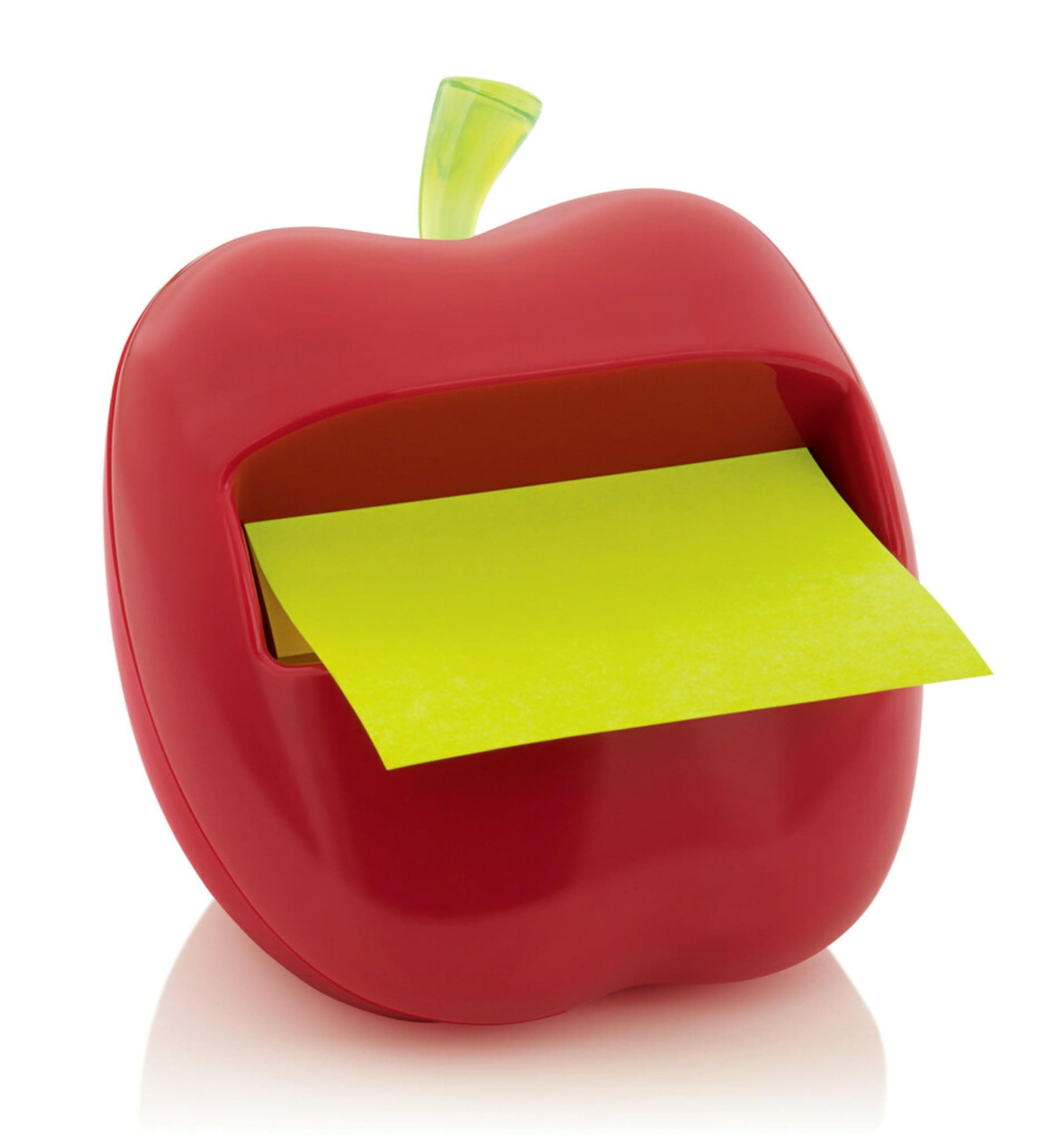Post-it Pop-up Notes Dispenser, Apple-Shaped Dispenser and Post-it Super Sticky Pop-up Notes, 3x3 in, 1 Pad/Pack (APL-330), Red