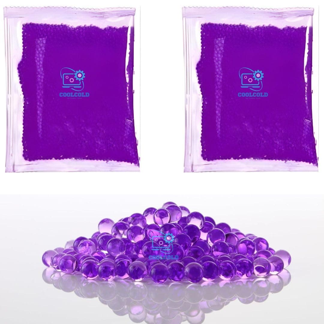 COOLCOLD Gel Blaster Refill Ammo – 20,000 Rounds of 7-8mm Non-Toxic Water Beads for Gel Guns – Safe for Adults 15+ – Transparent Blue Gel Bullets – Pack of 2 – Also Ideal as Home Decor Vase