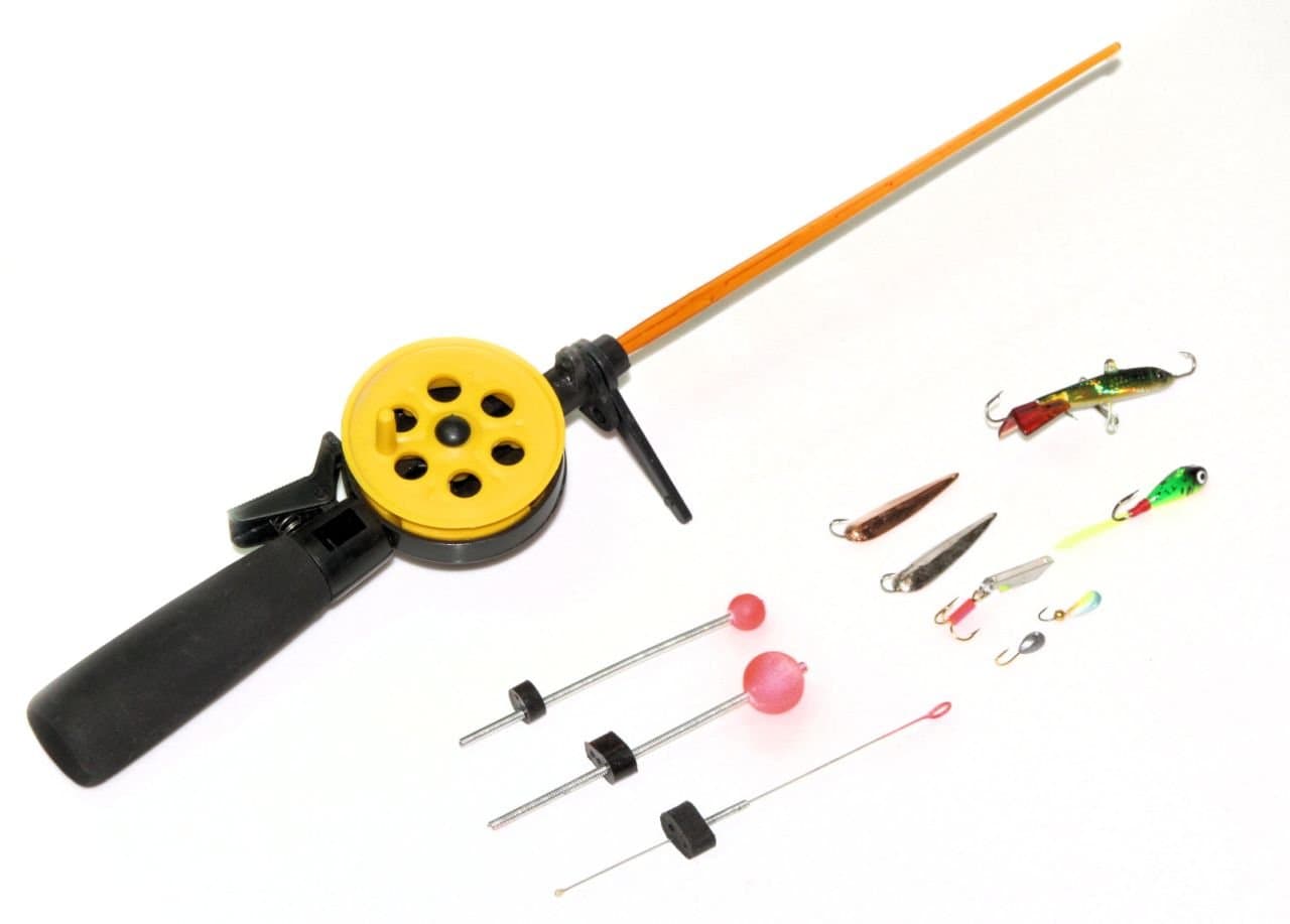 Ice Fishing Rod Set with Mormyschka + Kivok + Indicator