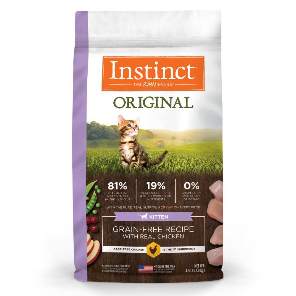 Instinct Original Grain Free Chicken Dry Kitten Food - 4.5LB