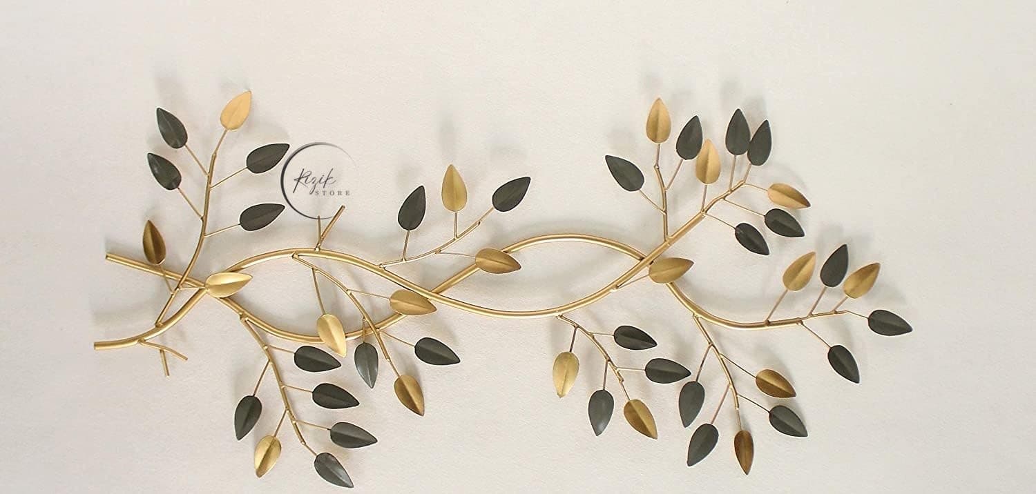 RIZIK STORE Metal Abstract Figures Handcrafted Wall Sculpture Wall Art Multicolor For Home Decoration, Living Room, Drwaing Room & Bedroom (Pack Of 1) (Wds Main)