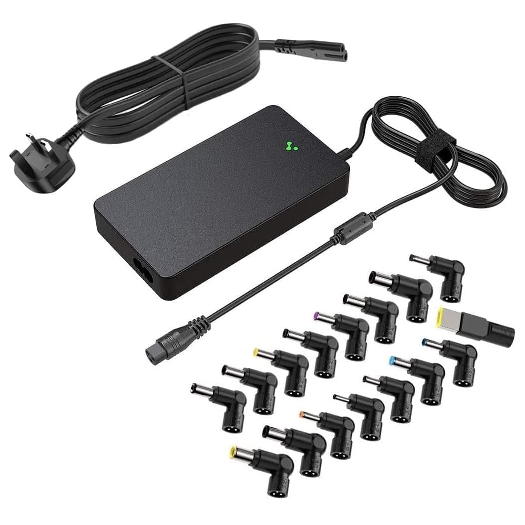 Outtag 90W Slim Universal Laptop Charger 15V-20V Automatic Voltage Power Adapter Supply with UK Plug Cord for Asus HP Dell Toshiba IBM Lenovo Acer Samsung Sony Chromebook for Tablet and Smartphones