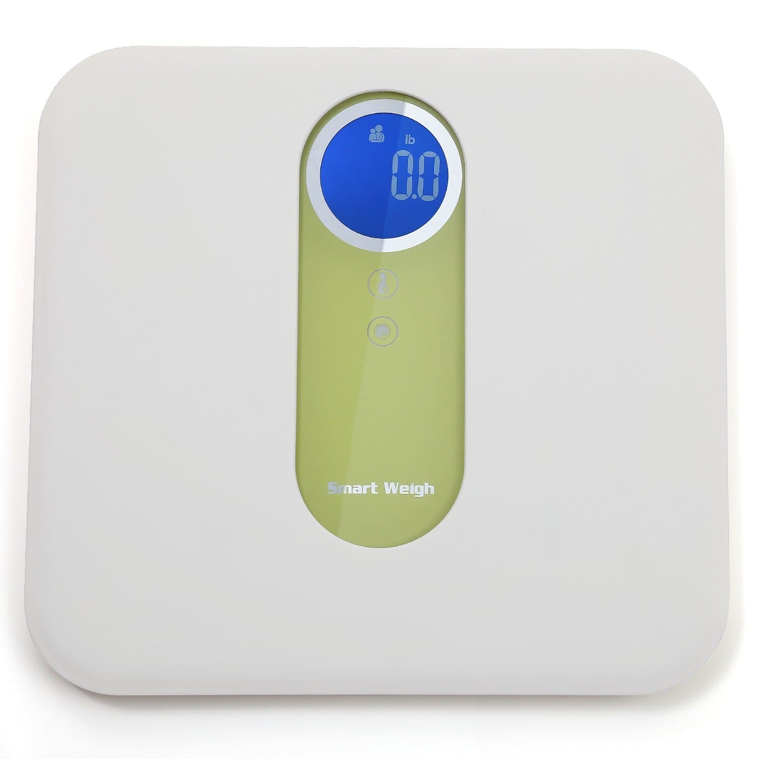 Smart Weigh Digital Mother and Baby Bathroom Scale with Ultra Wide Platform, Step-on Technology and LCD Display, 330 lb Capacity