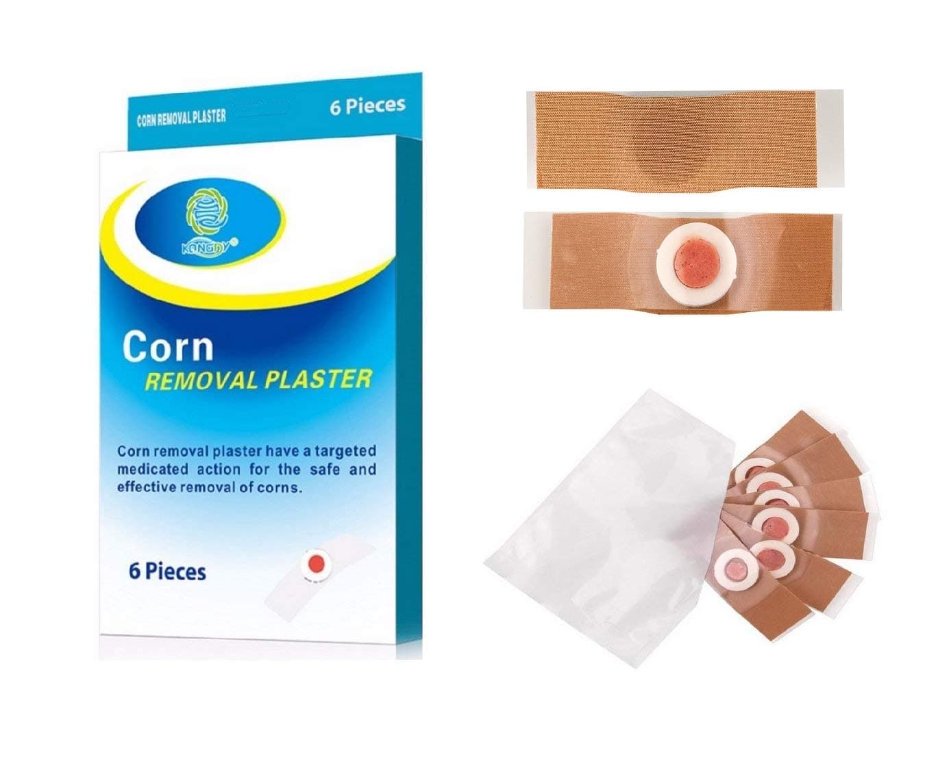 New Foot Corn Remover Patch plaster/Remedy for Corn feet toe Medical Plaster for Foot Corn Removal Patch Health Care Pain Relief Herbal Patch Remedy by KONGDY