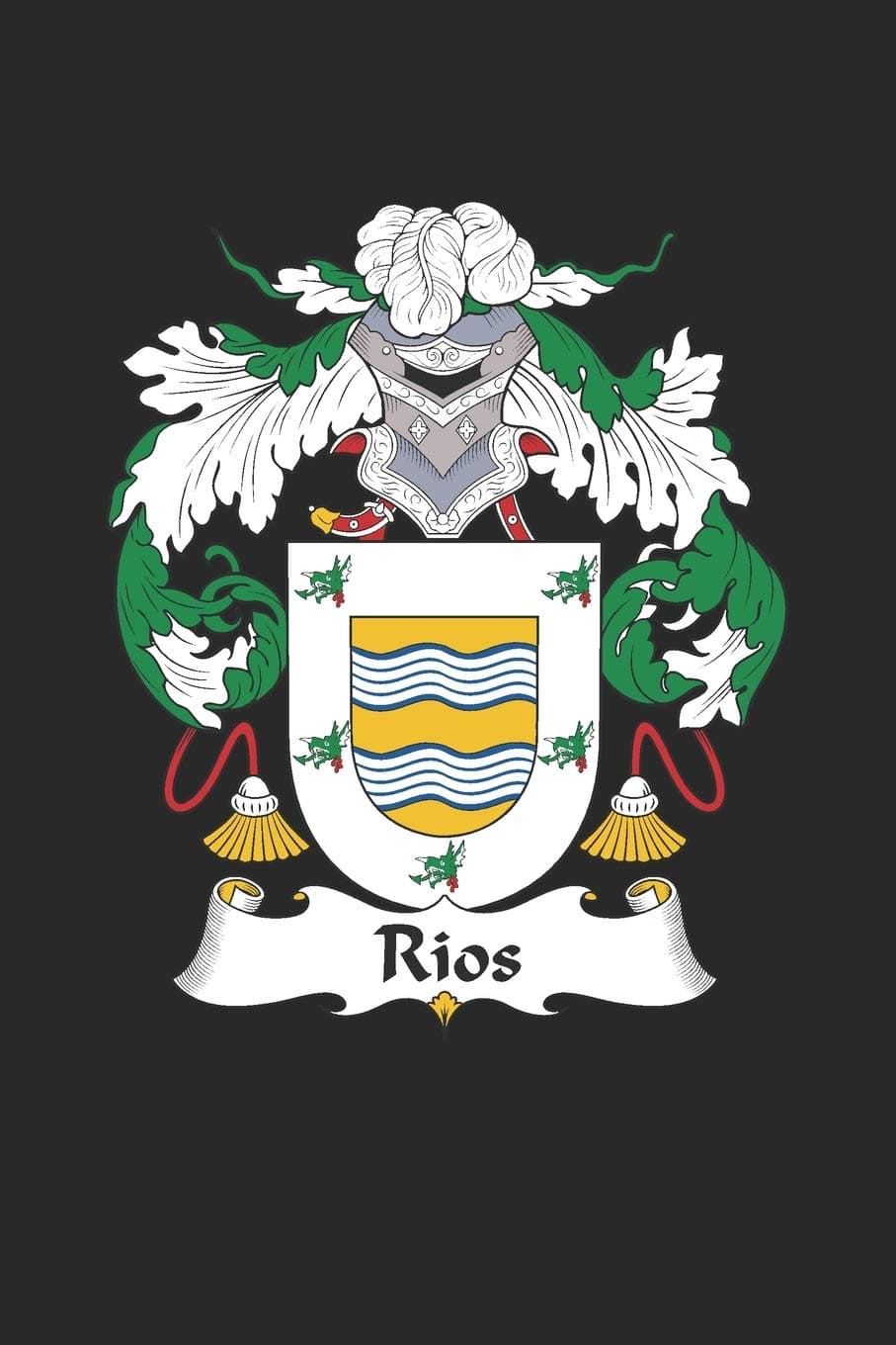 Rios: Rios Coat of Arms and Family Crest Notebook Journal (6 x 9 - 100 pages)