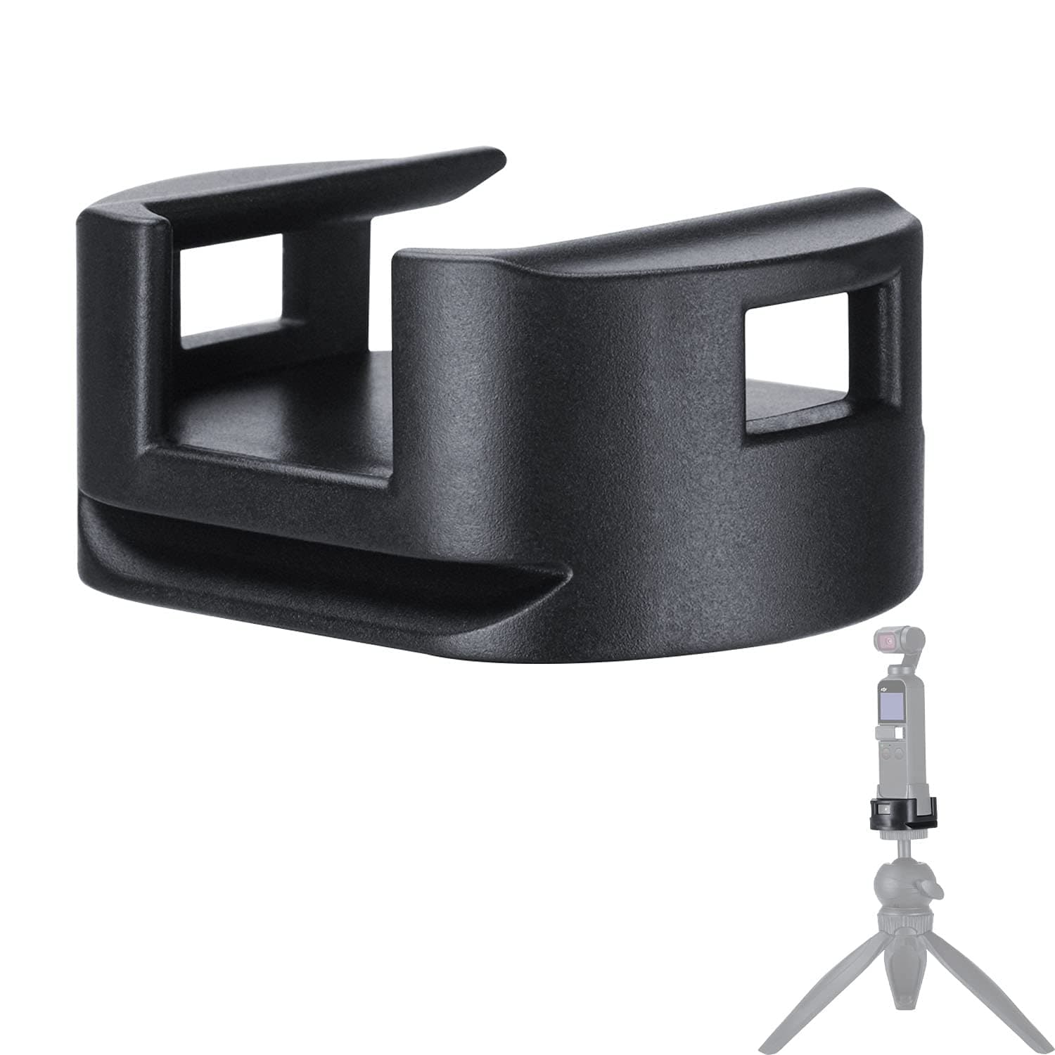 OSMO Pocket WiFi Base Tripod Mount Adapter Compatible with OSMO Pocket 1/2 Gimbal WiFi Wireless Module Base Accessory Bottom 1/4" Screw Adapter Quick Release Reserved Type-C Charging Port Space