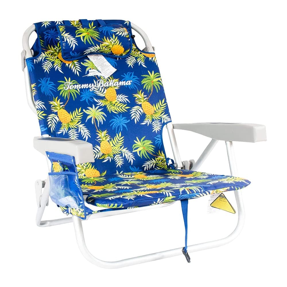 Beach Chair, Polyester, Yellow Pineapple