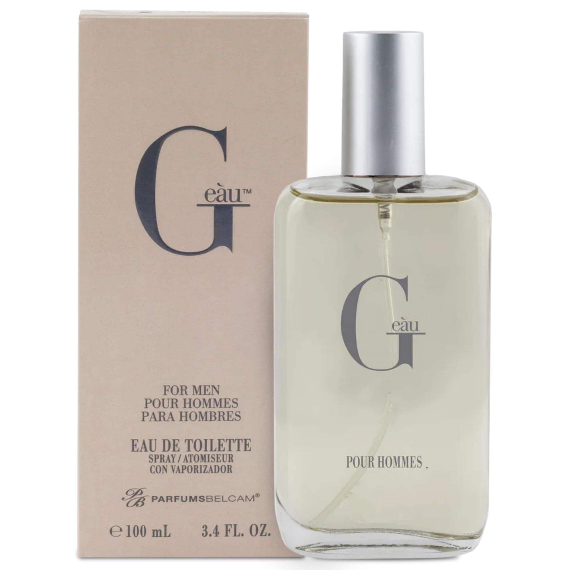 G eàu Eau de Toilette Perfume Spray for Men - 3.4 Fl Oz Affordable Long Lasting Cologne, Modern Masculine Scent with Woody Citrus Fragrance Made with Premium Oils for All Day Use