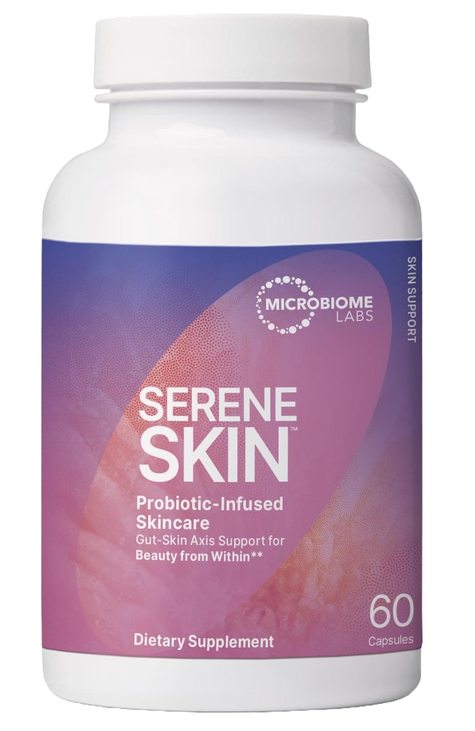 Serene Skin - Bacillus Clausii + Bacillus Coagulans Probiotic Skincare Supplement - Supports Radiant Complexion and Healthy Gut Microbiome (30 Capsules)