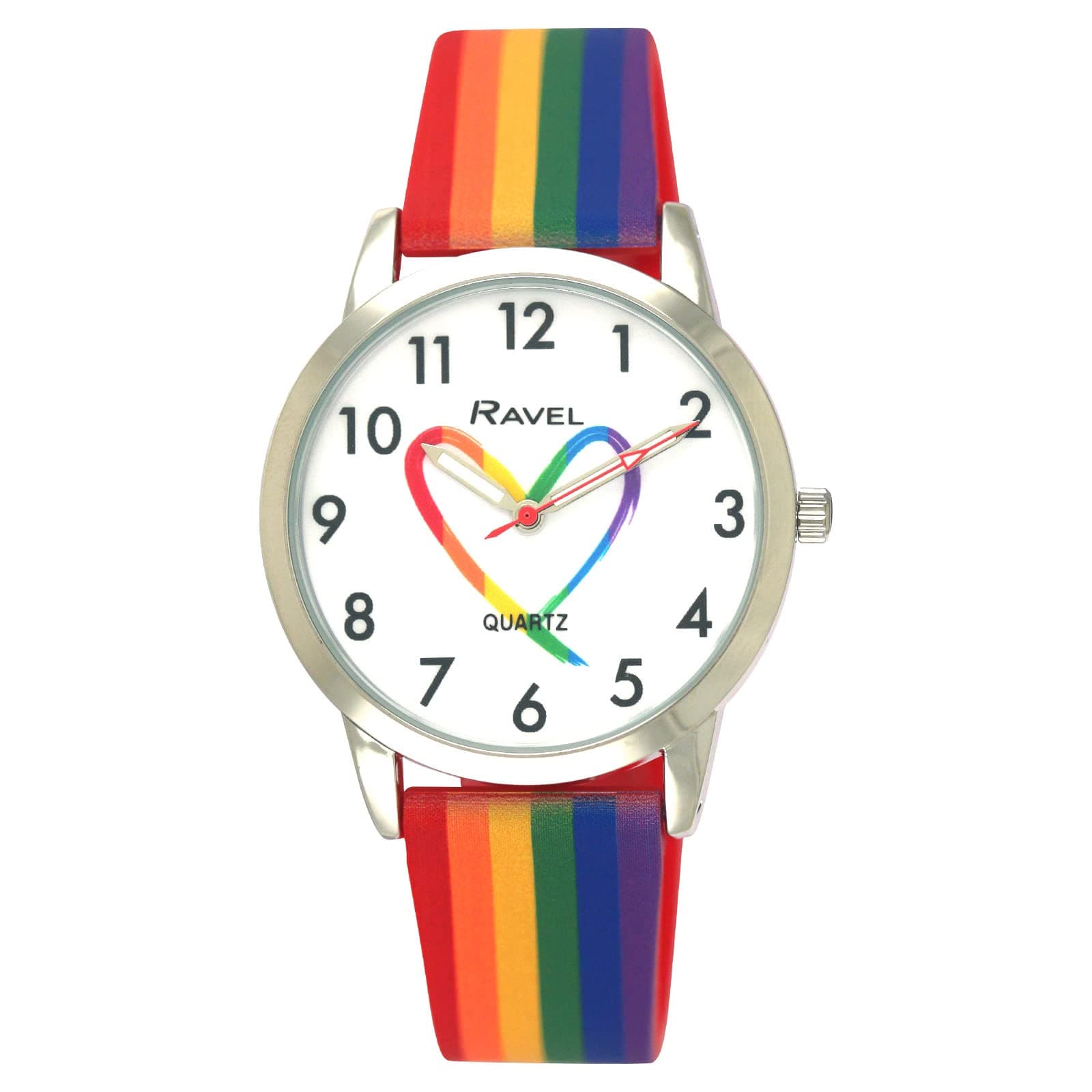RavelUnisex Silicone Rainbow Watch - Analogue Quartz - R1812