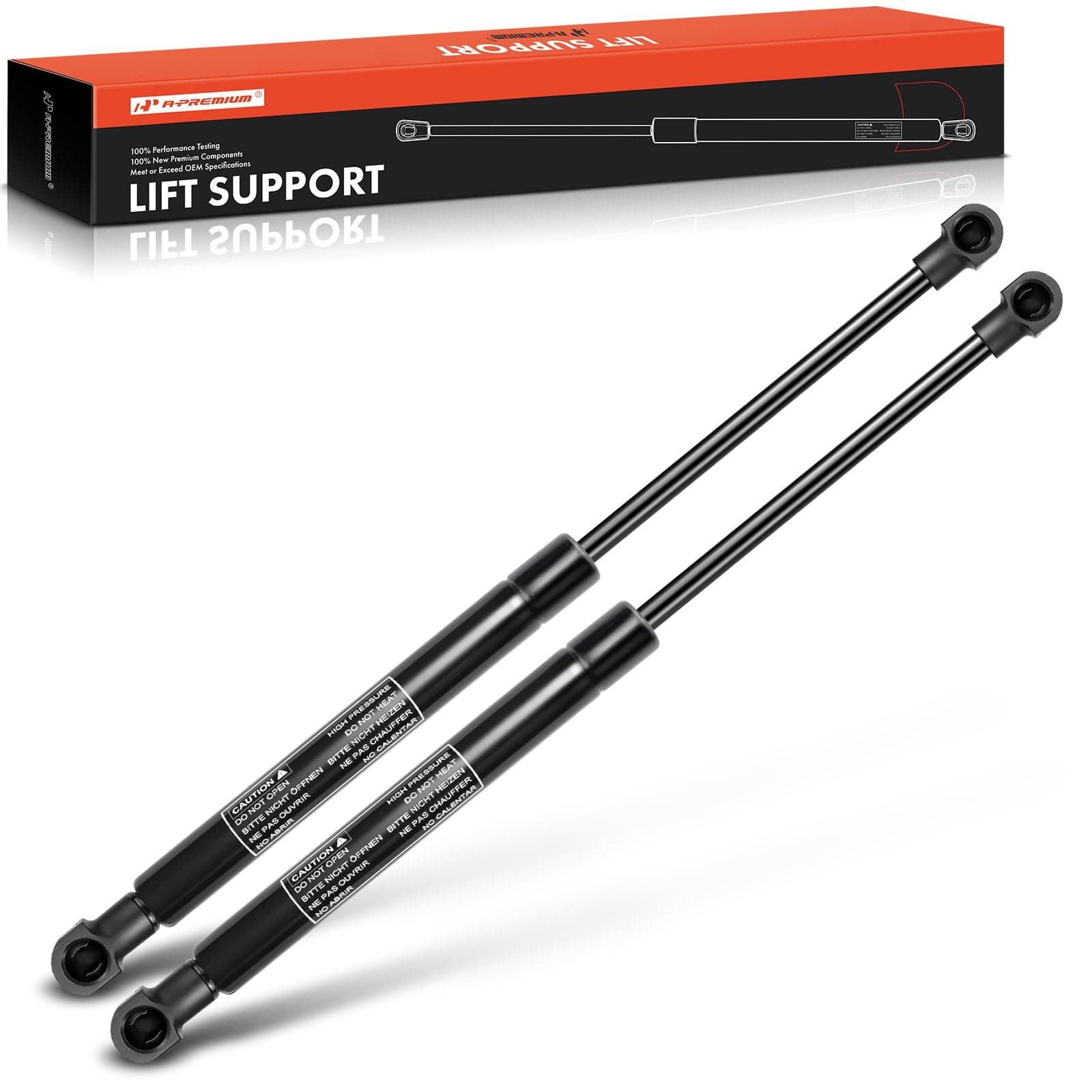 A-Premium Front Hood Lift Supports Struts Shocks Compatible with Select Lexus Models - IS F 2008-2013, IS250 IS300 2005-2013, IS350 2006-2013 - Replace# 534400W101(2PC Set)